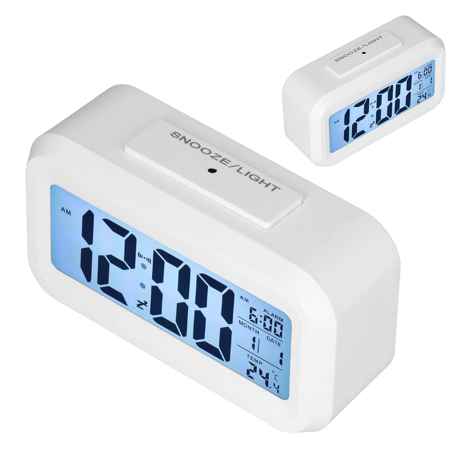 Digital Alarm Clock LED Large Display Electronic Night Light Snooze Function view 10