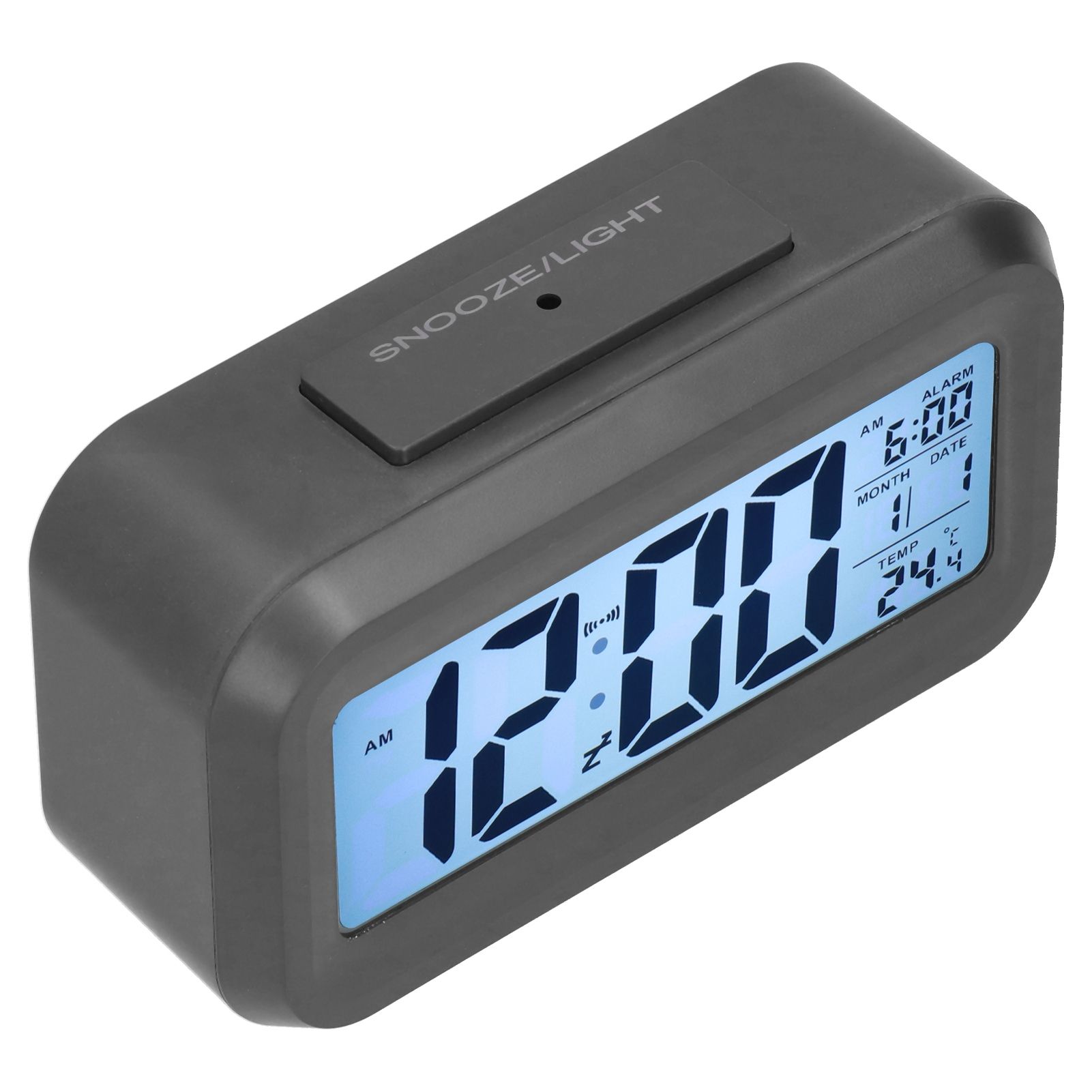 Digital Alarm Clock LED Large Display Electronic Night Light Snooze Function view 2