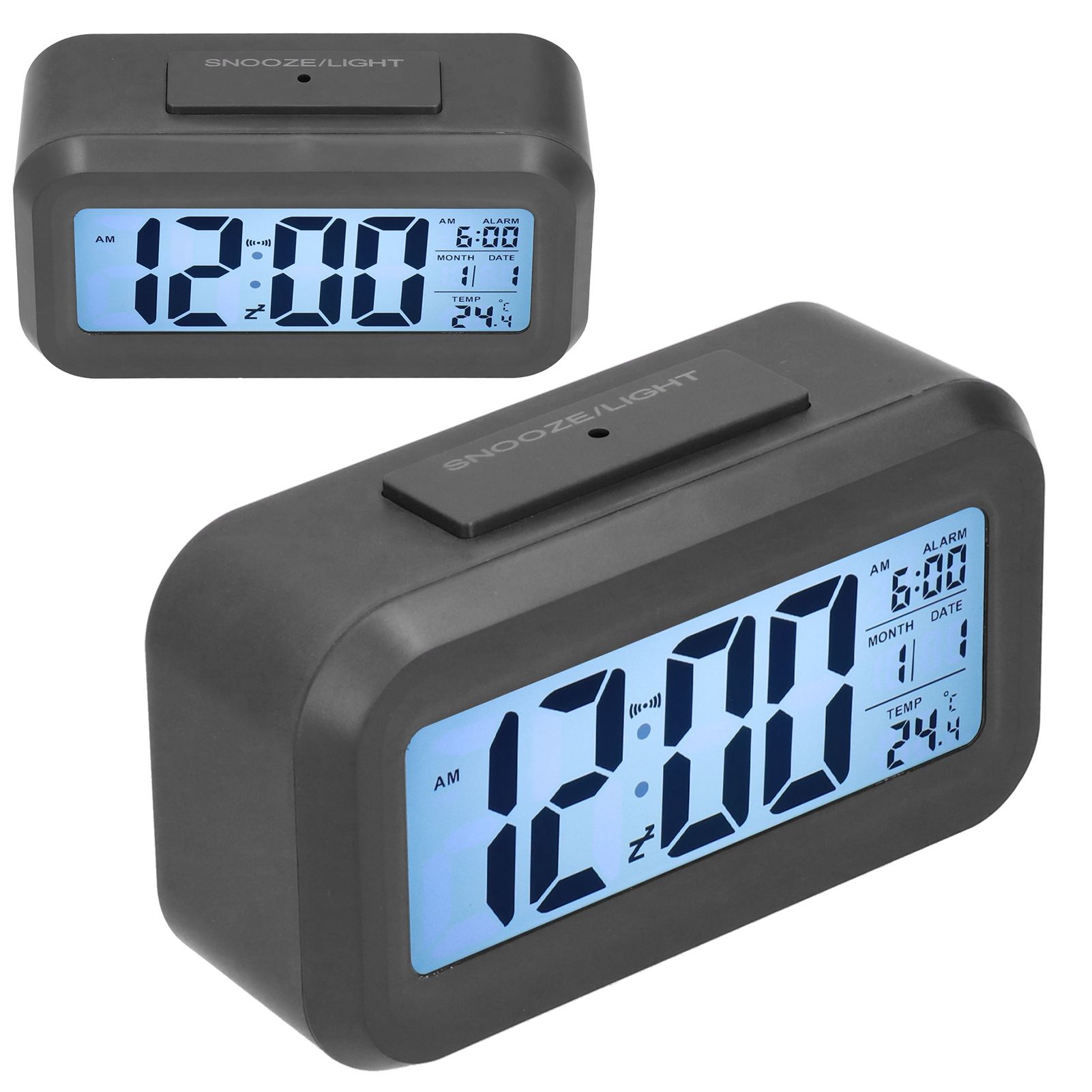 Digital Alarm Clock LED Large Display Electronic Night Light Snooze Function view 9