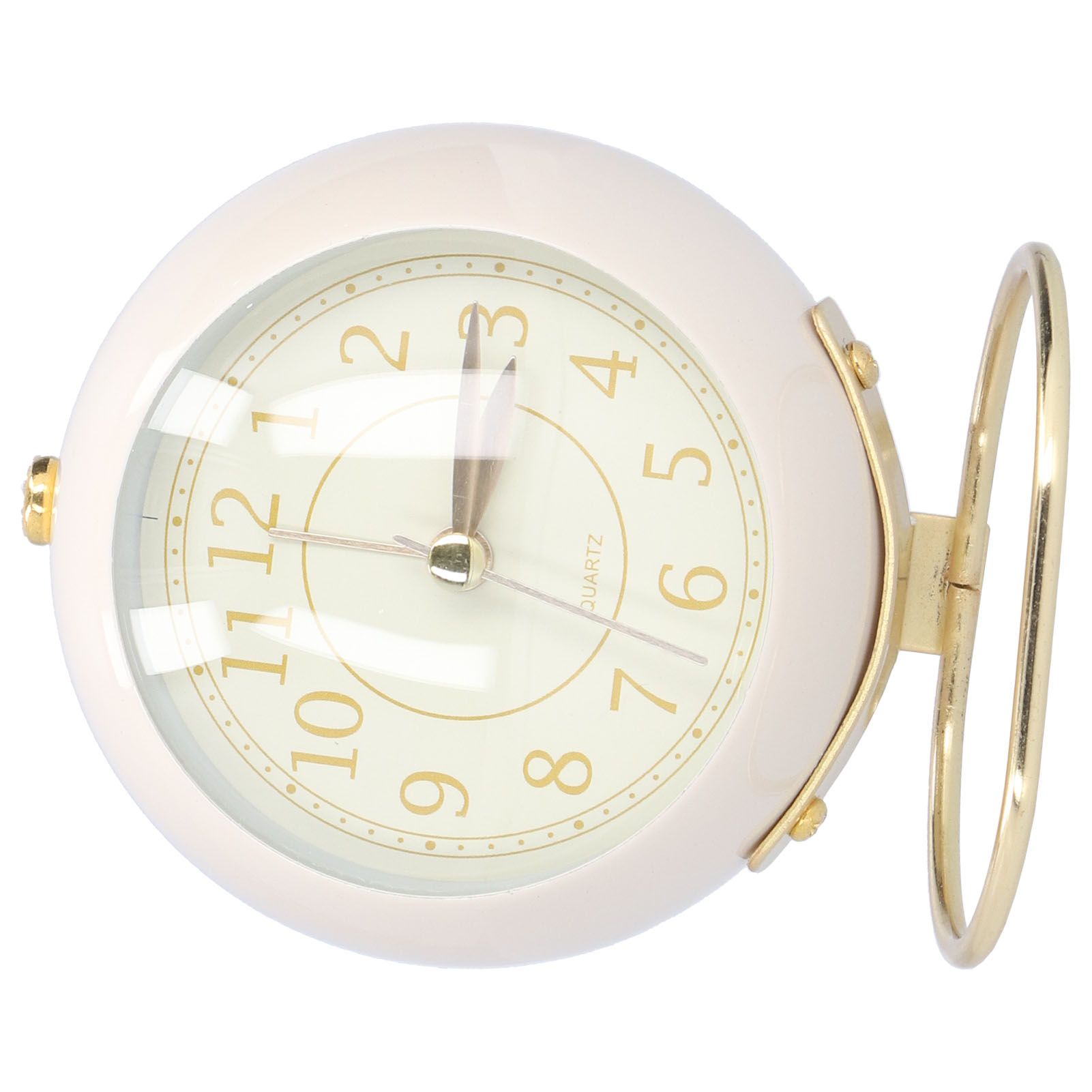 Alarm Clock Silent Non Ticking Metal Paint Power Saving Eye Protection Battery view 2