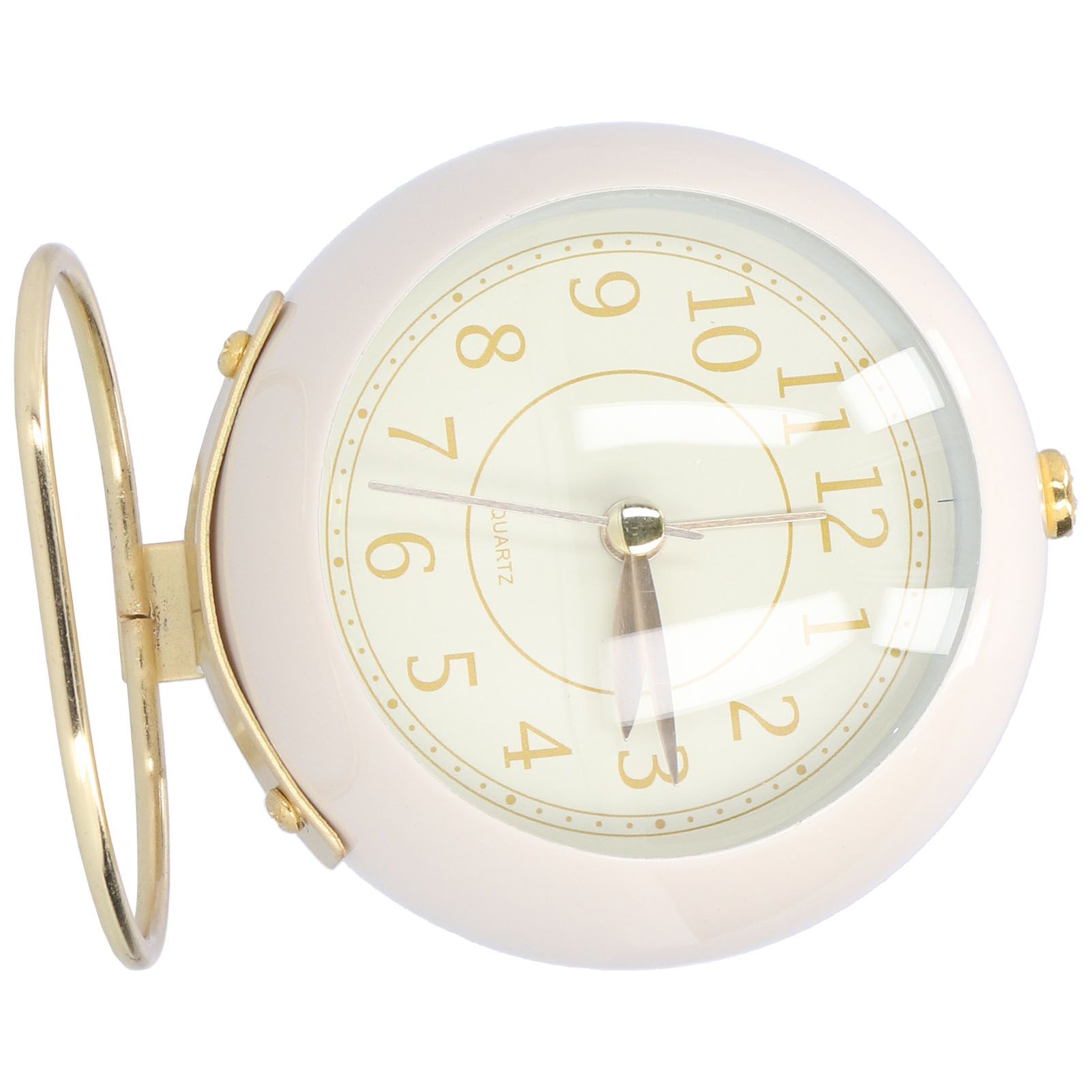 Alarm Clock Silent Non Ticking Metal Paint Power Saving Eye Protection Battery view 3