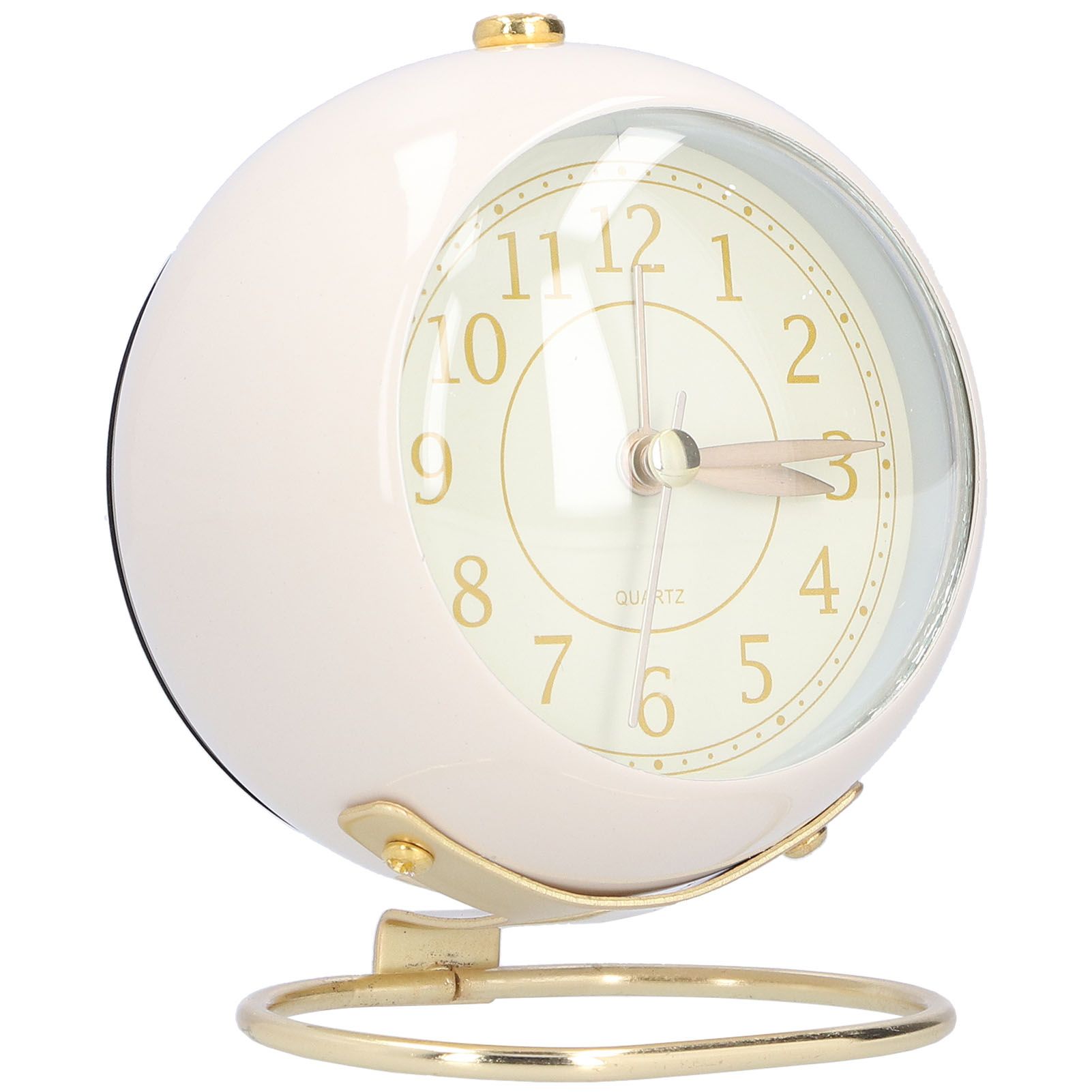 Alarm Clock Silent Non Ticking Metal Paint Power Saving Eye Protection Battery view 4