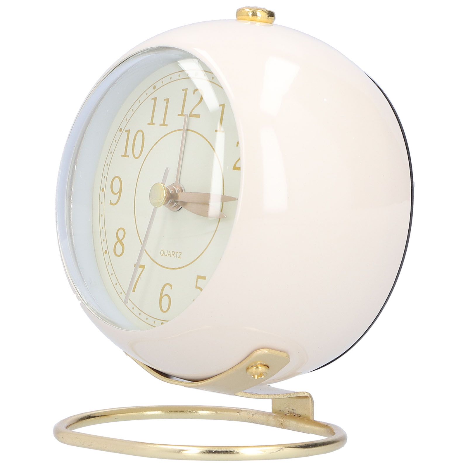 Alarm Clock Silent Non Ticking Metal Paint Power Saving Eye Protection Battery view 5