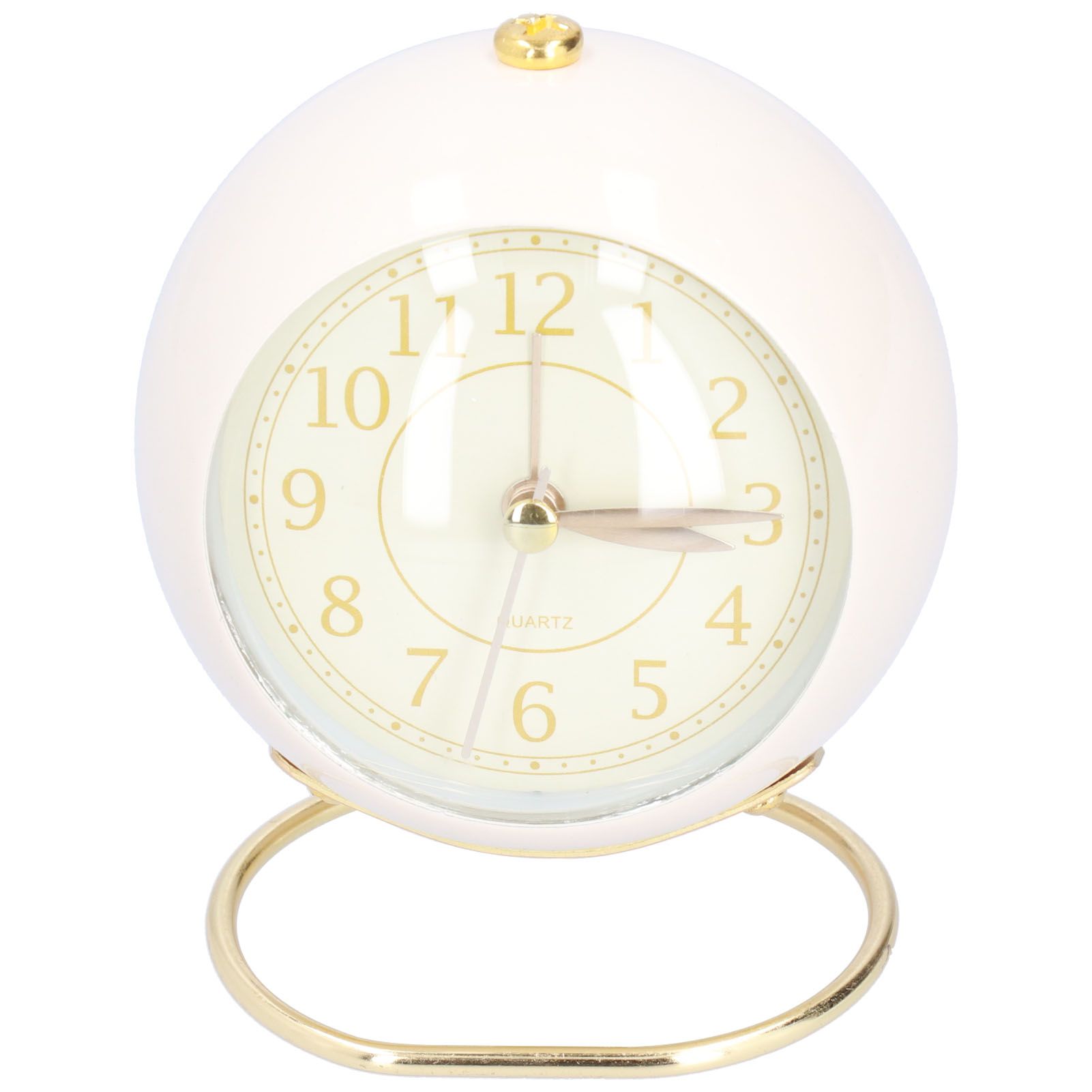 Alarm Clock Silent Non Ticking Metal Paint Power Saving Eye Protection Battery view 6