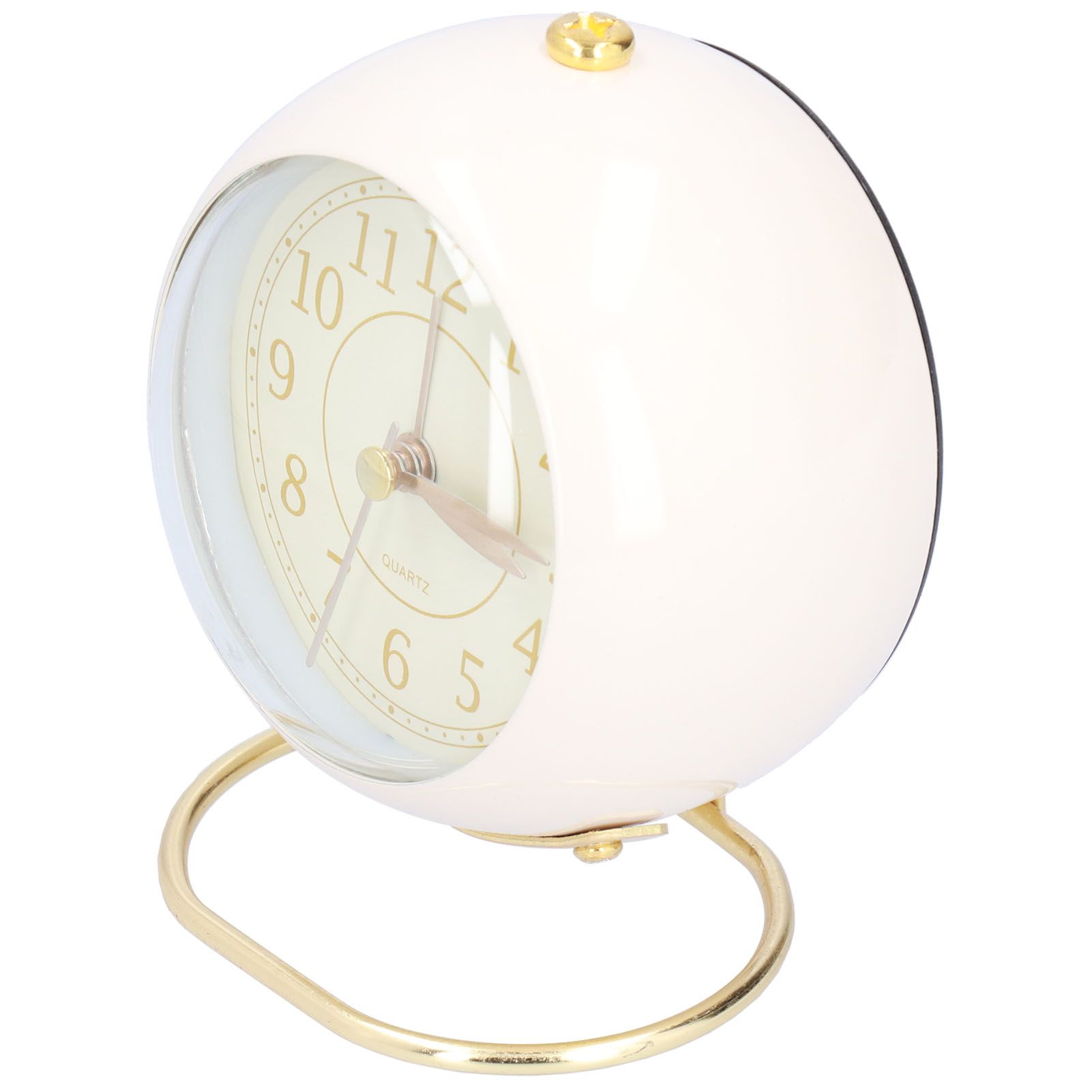 Alarm Clock Silent Non Ticking Metal Paint Power Saving Eye Protection Battery view 7