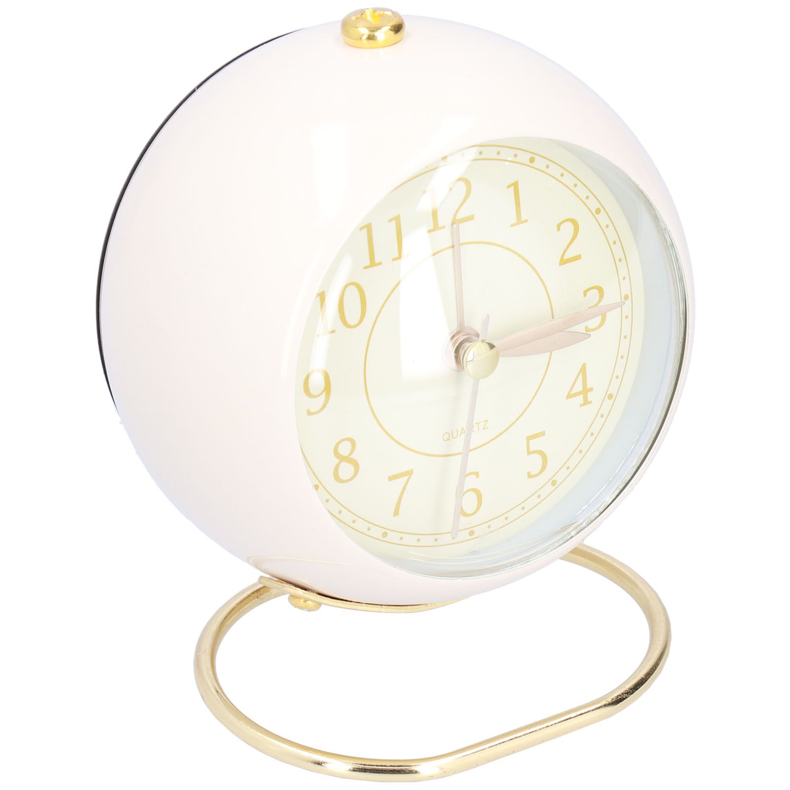 Alarm Clock Silent Non Ticking Metal Paint Power Saving Eye Protection Battery view 8