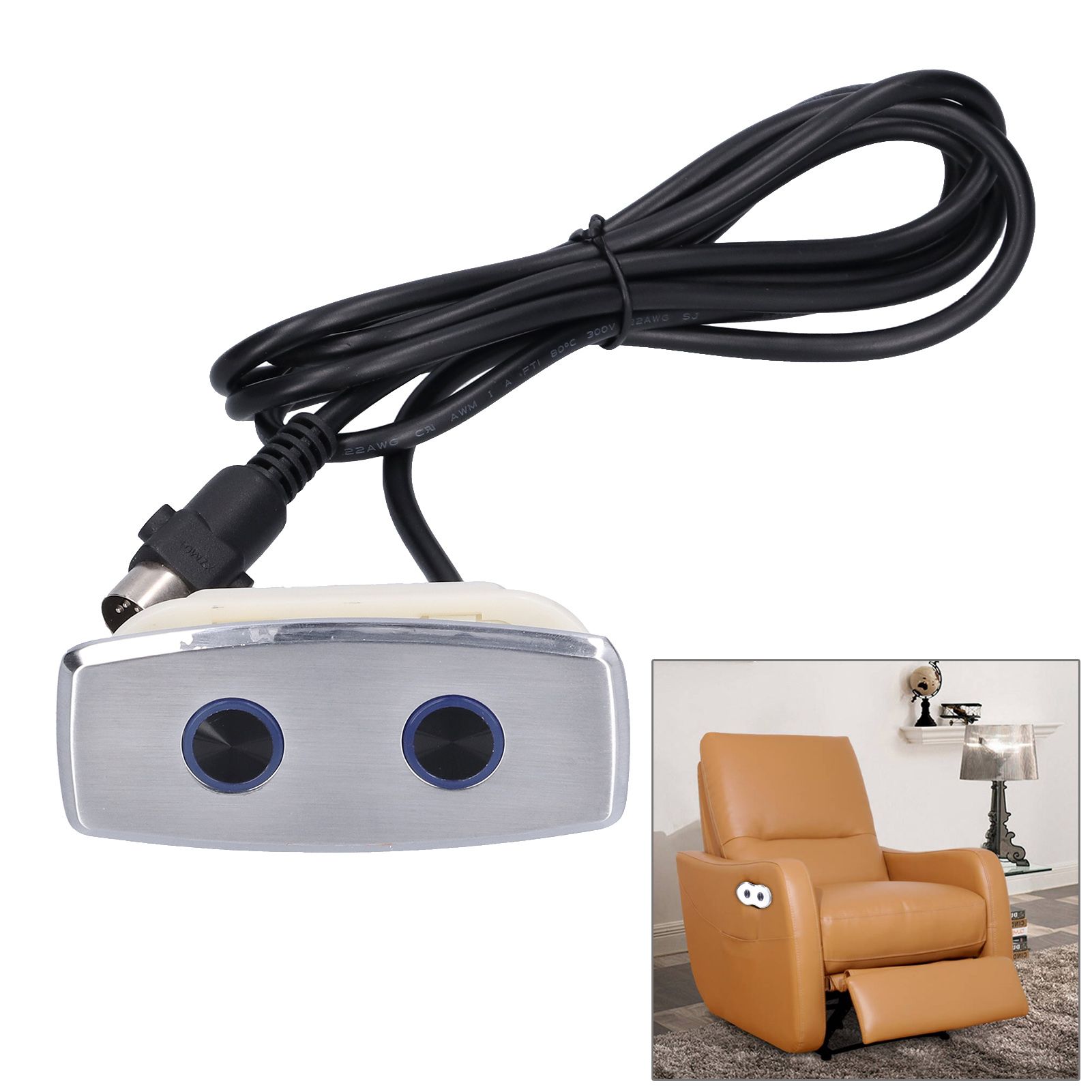 5Pin Straight Recliner Switch Electric Side Durable Sofa Controller for view 11