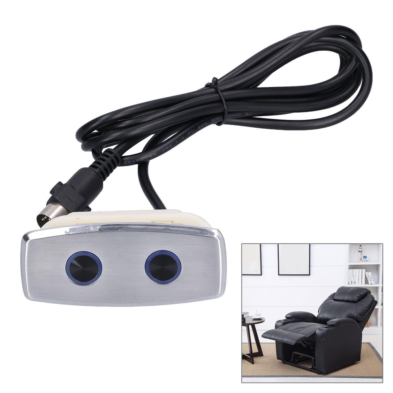 5Pin Straight Recliner Switch Electric Side Durable Sofa Controller for view 12