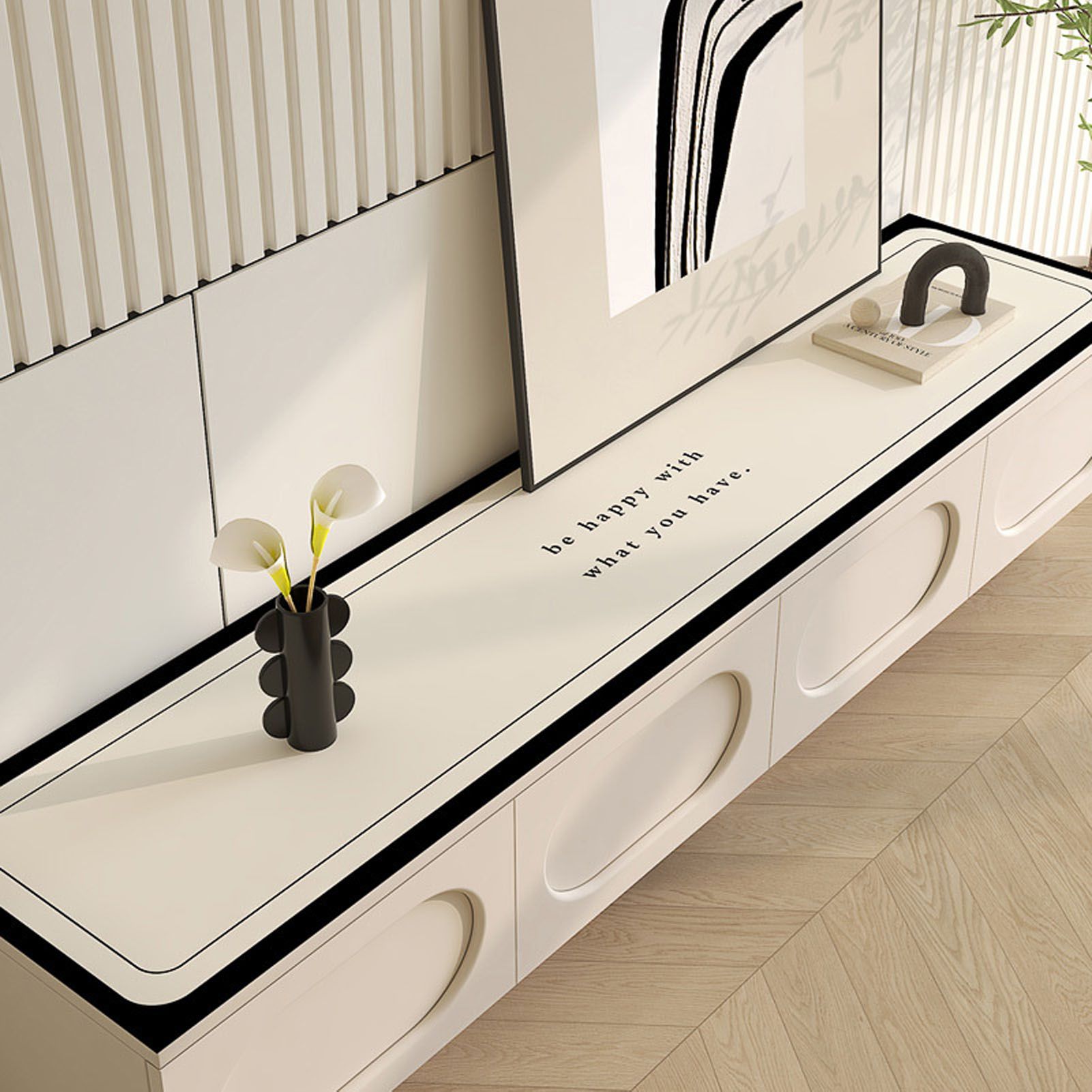 Coffee Mat Pu Leather Anti Slip Stain Resistant Waterproof Table Mat for view 15