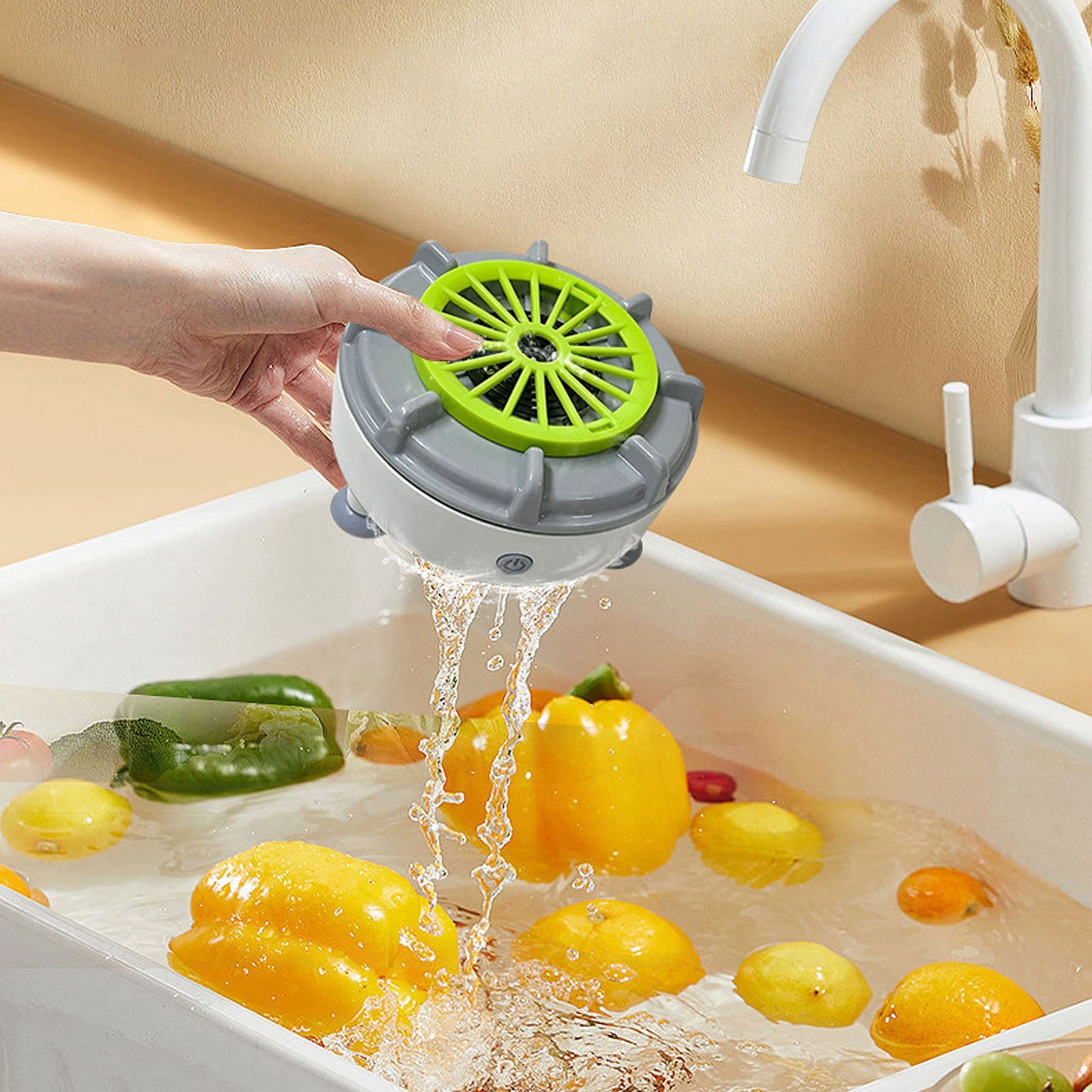 Fruit and Vegetable Washing Machine with USB Plug Upgraded Water Spinner 10W view 12