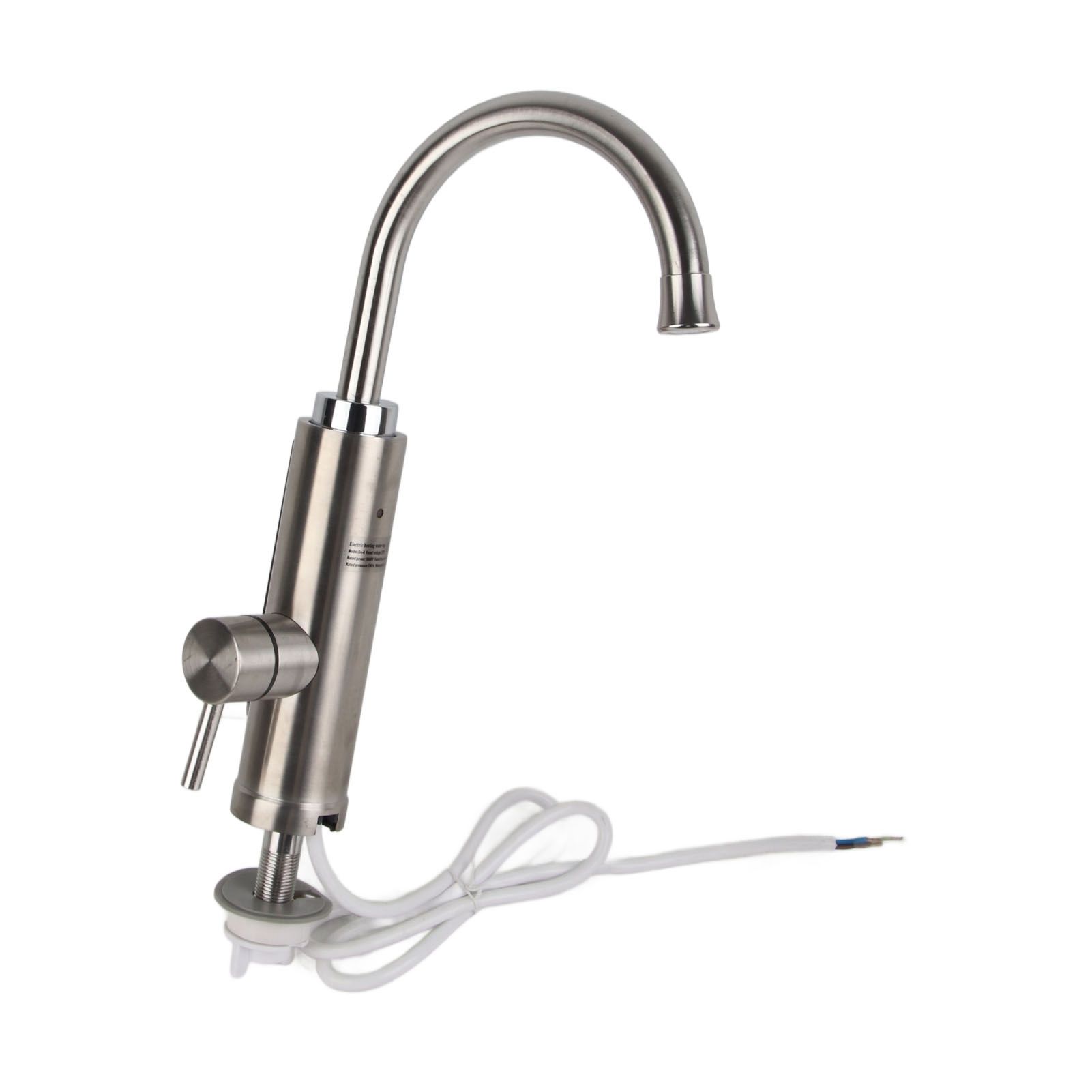 Stainless Steel Electric Water Heater Faucet Instant Tankless Electric Hot view 14