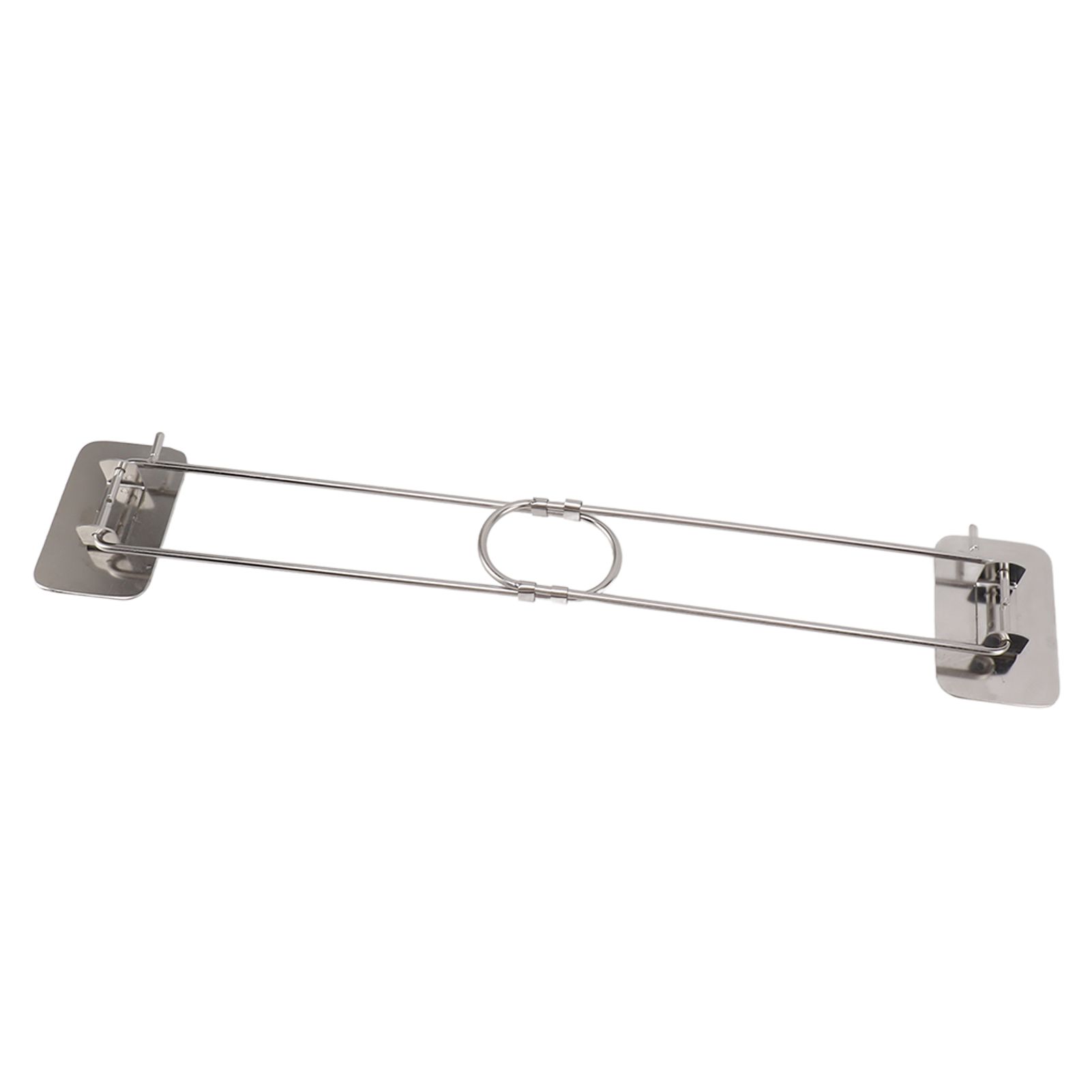 RV Corner Storage Bar Stainless Steel Adjustable Steel Rod with Hook for Securing view 2