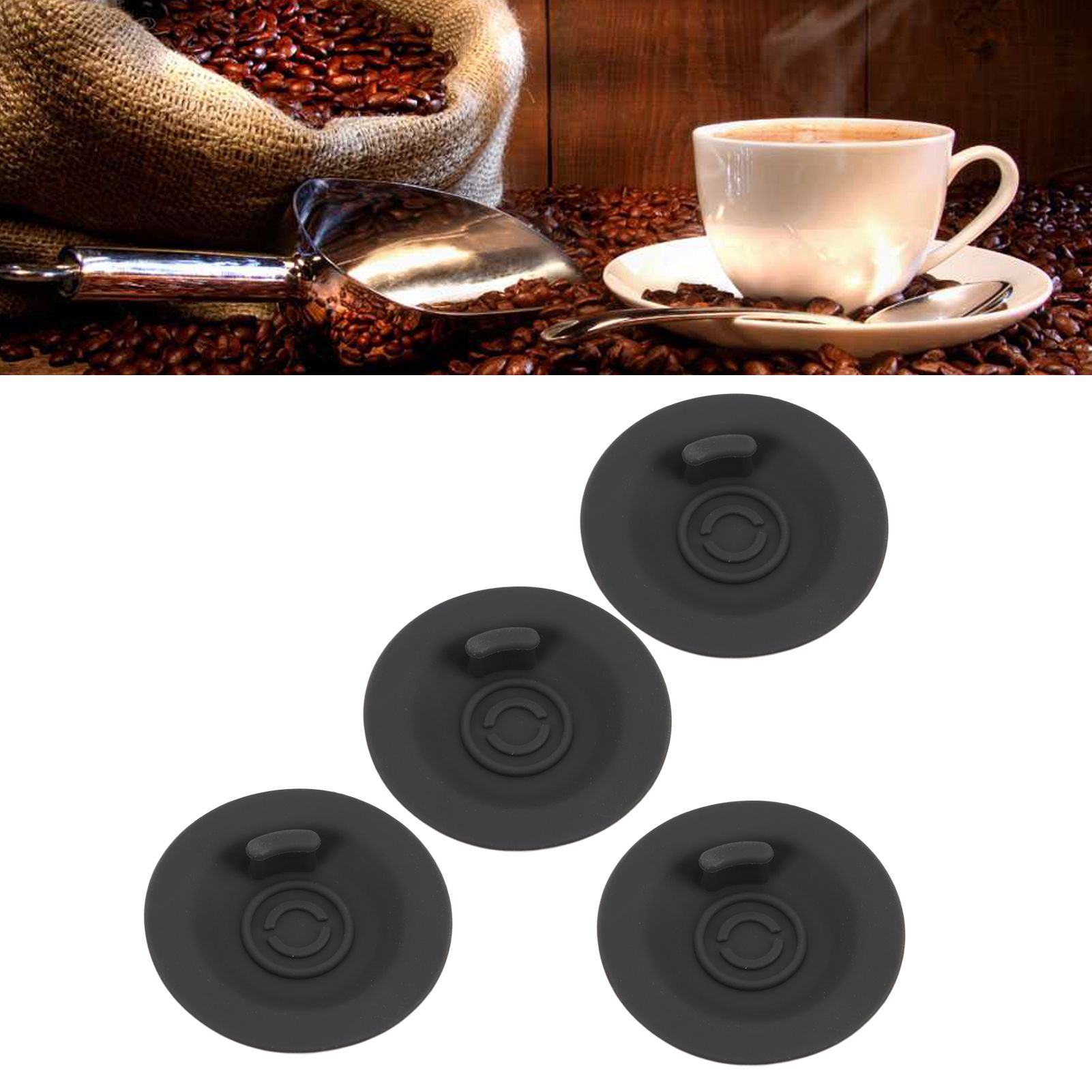 4Pcs Coffee Machine Backflush Disc Silicone Fats Minerals Removal Backflush view 11
