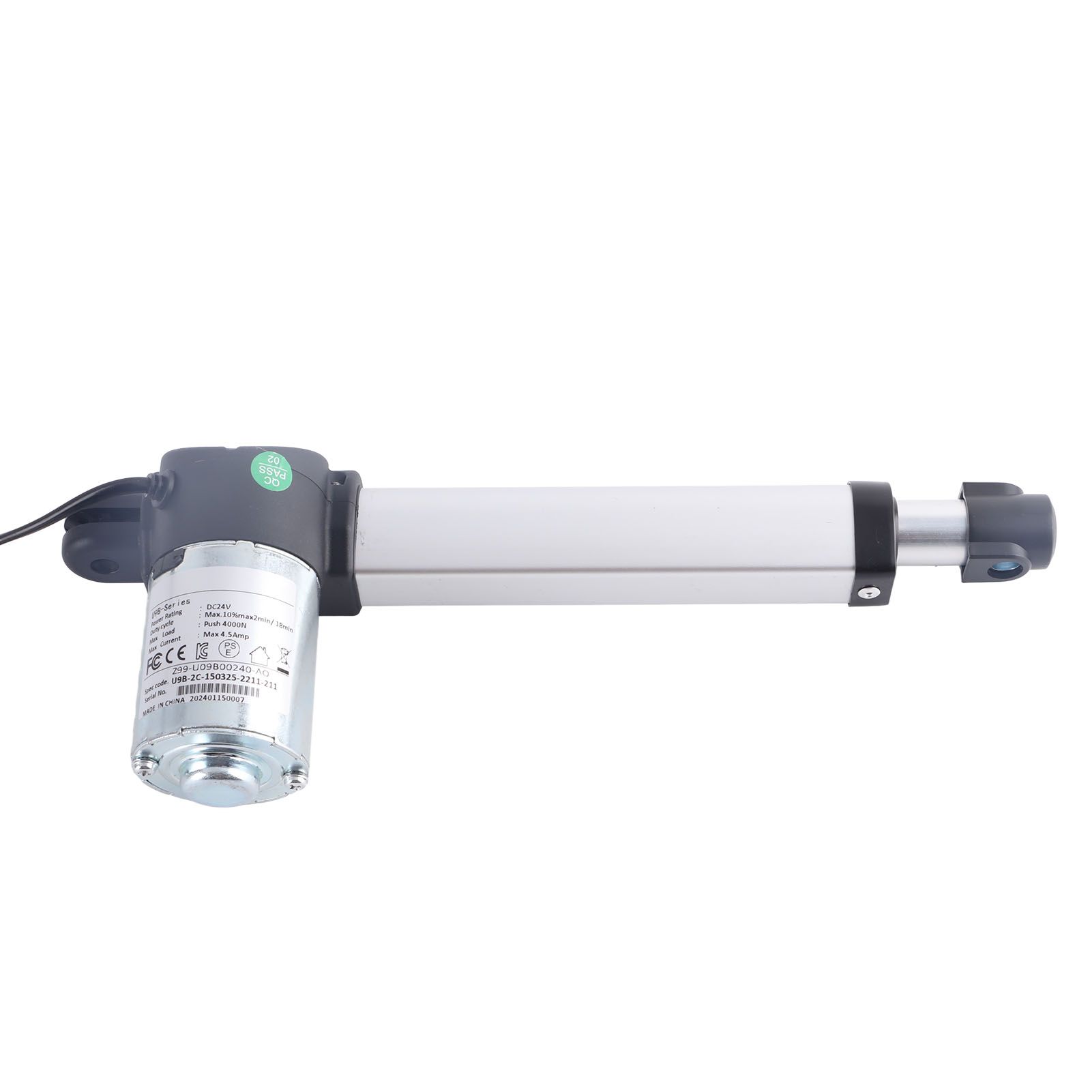 DC 24V 150mm Stroke Linear Actuator Maximum Load 4000N Heavy Duty Weather view 4