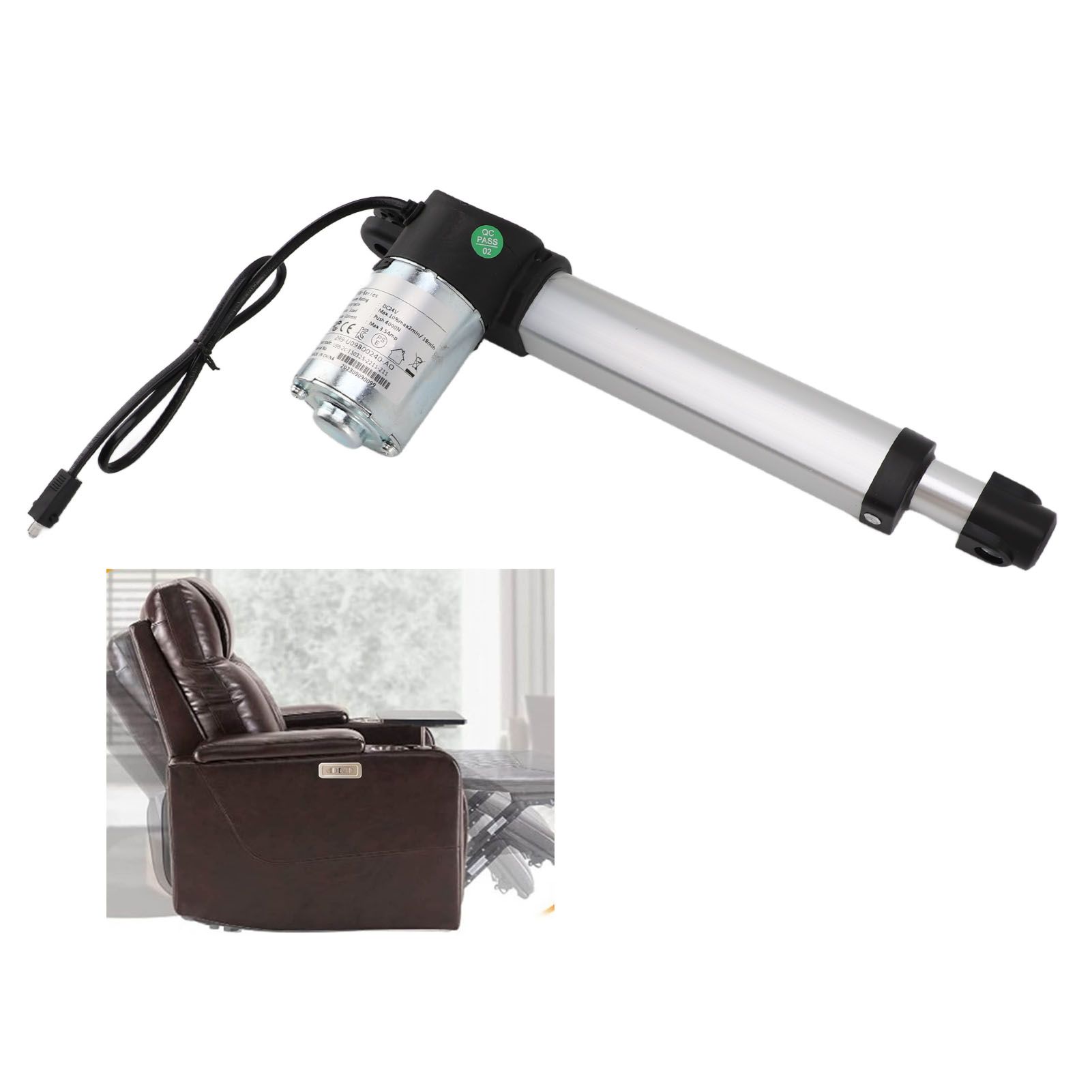 DC 24V 150mm Stroke Linear Actuator Maximum Load 4000N Heavy Duty Weather view 12