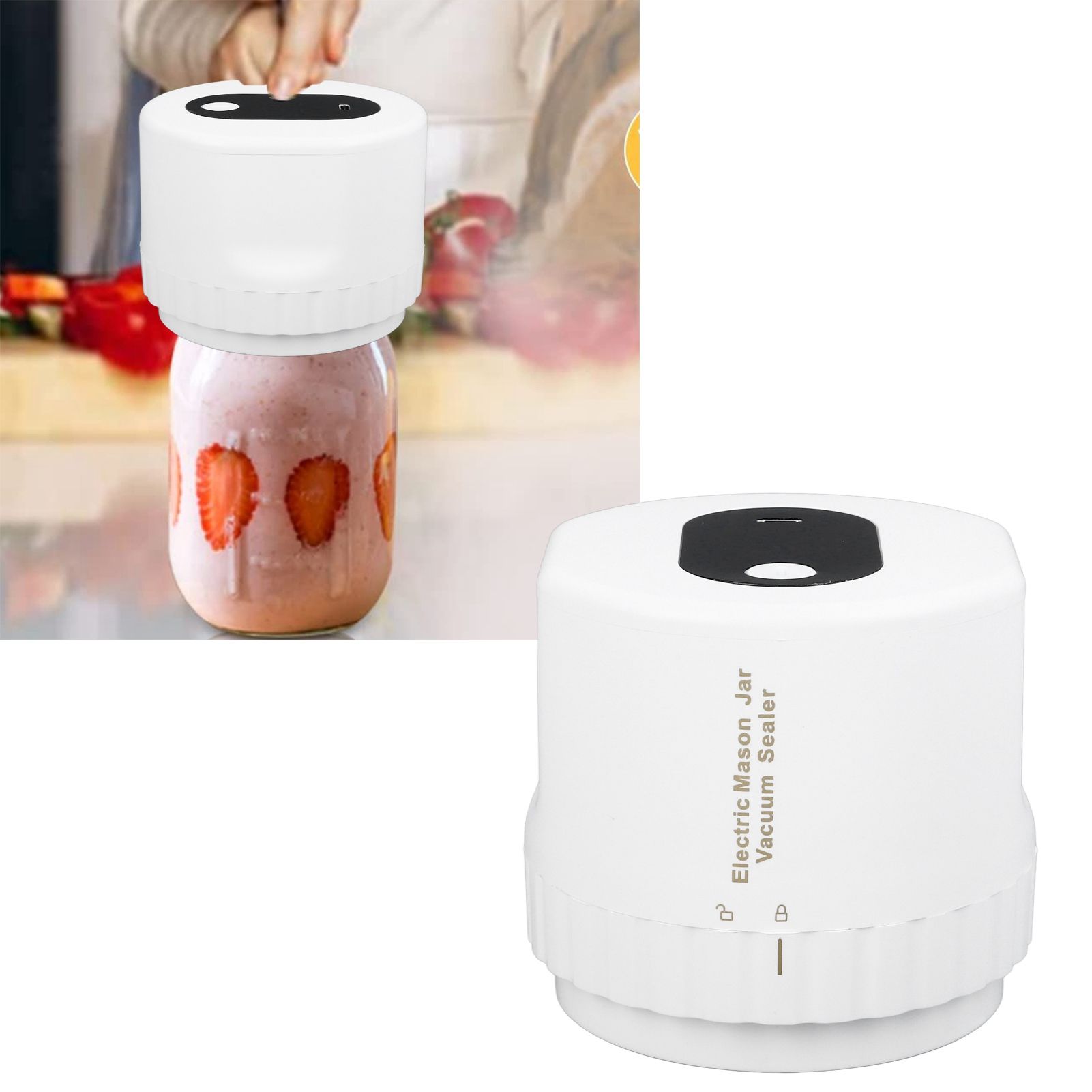 Electric Jar Vacuum Sealer Kit Automatic USB Rechargeable Canning Jars Vacuum view 12