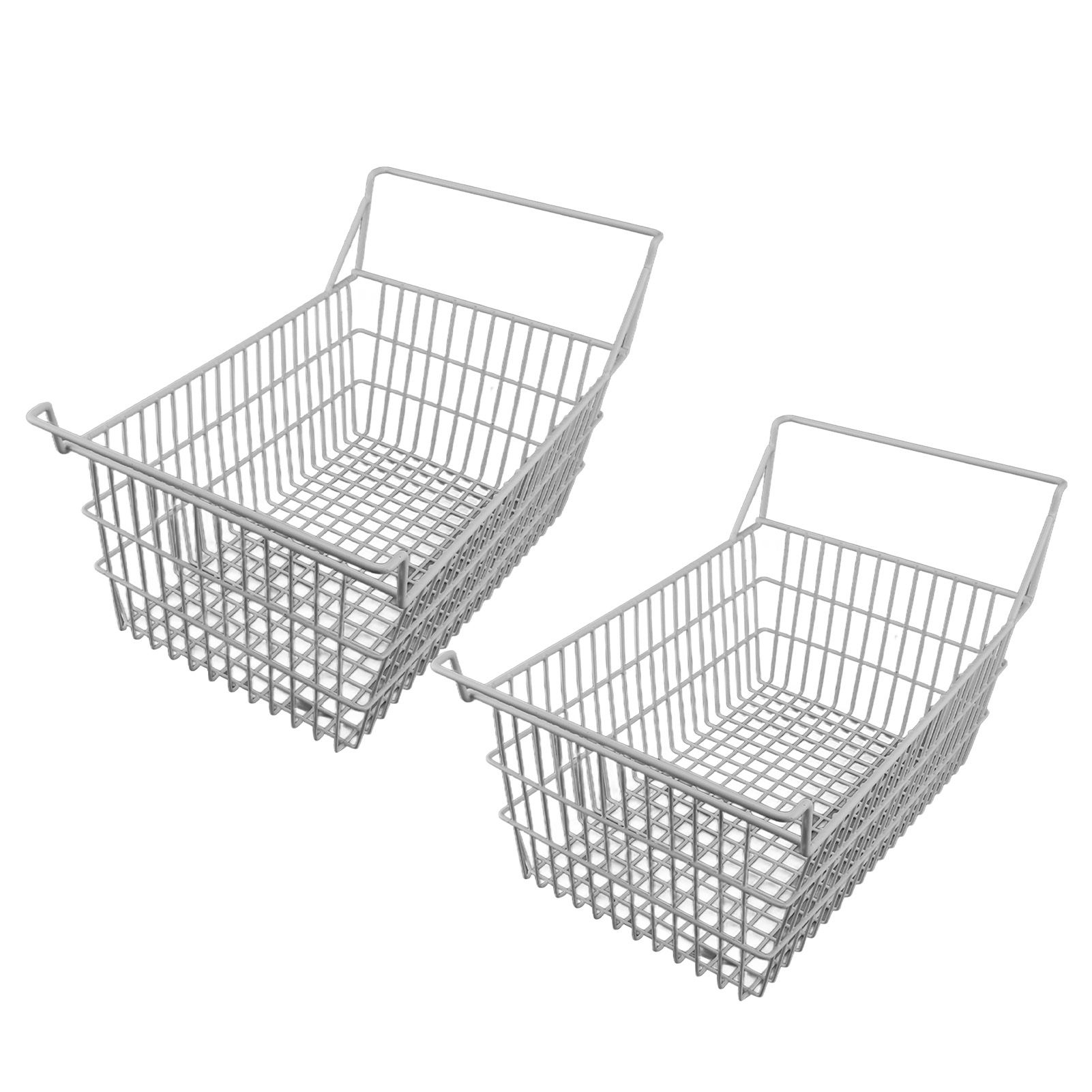2pcs Freezer Baskets for Chest Freezer Household Wire Storage Basket Bins view 2