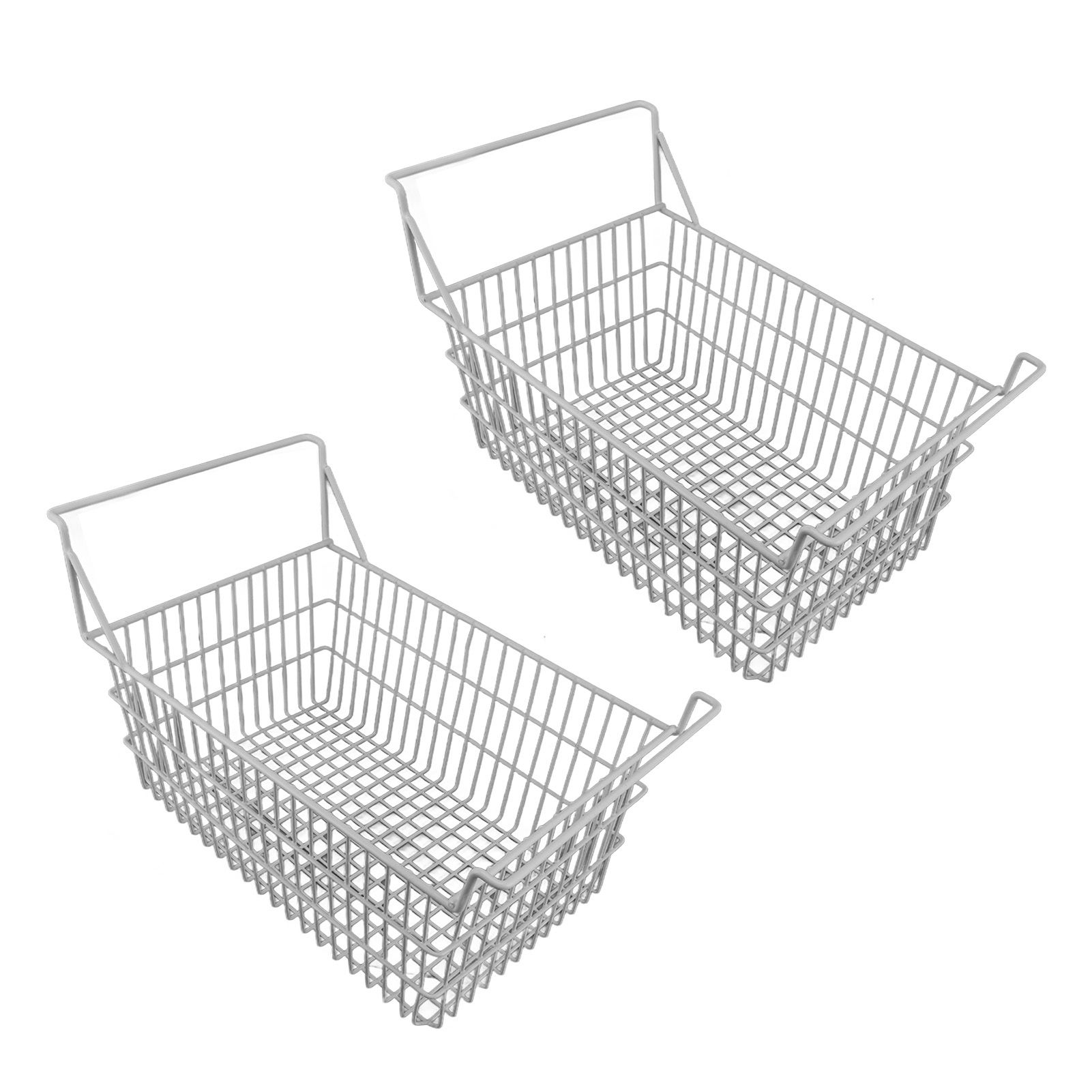 2pcs Freezer Baskets for Chest Freezer Household Wire Storage Basket Bins view 4