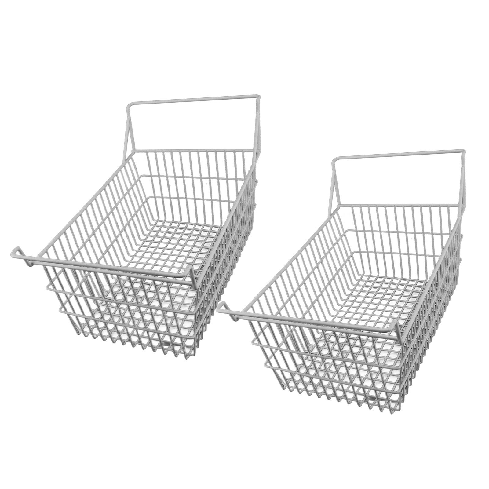 2pcs Freezer Baskets for Chest Freezer Household Wire Storage Basket Bins view 8