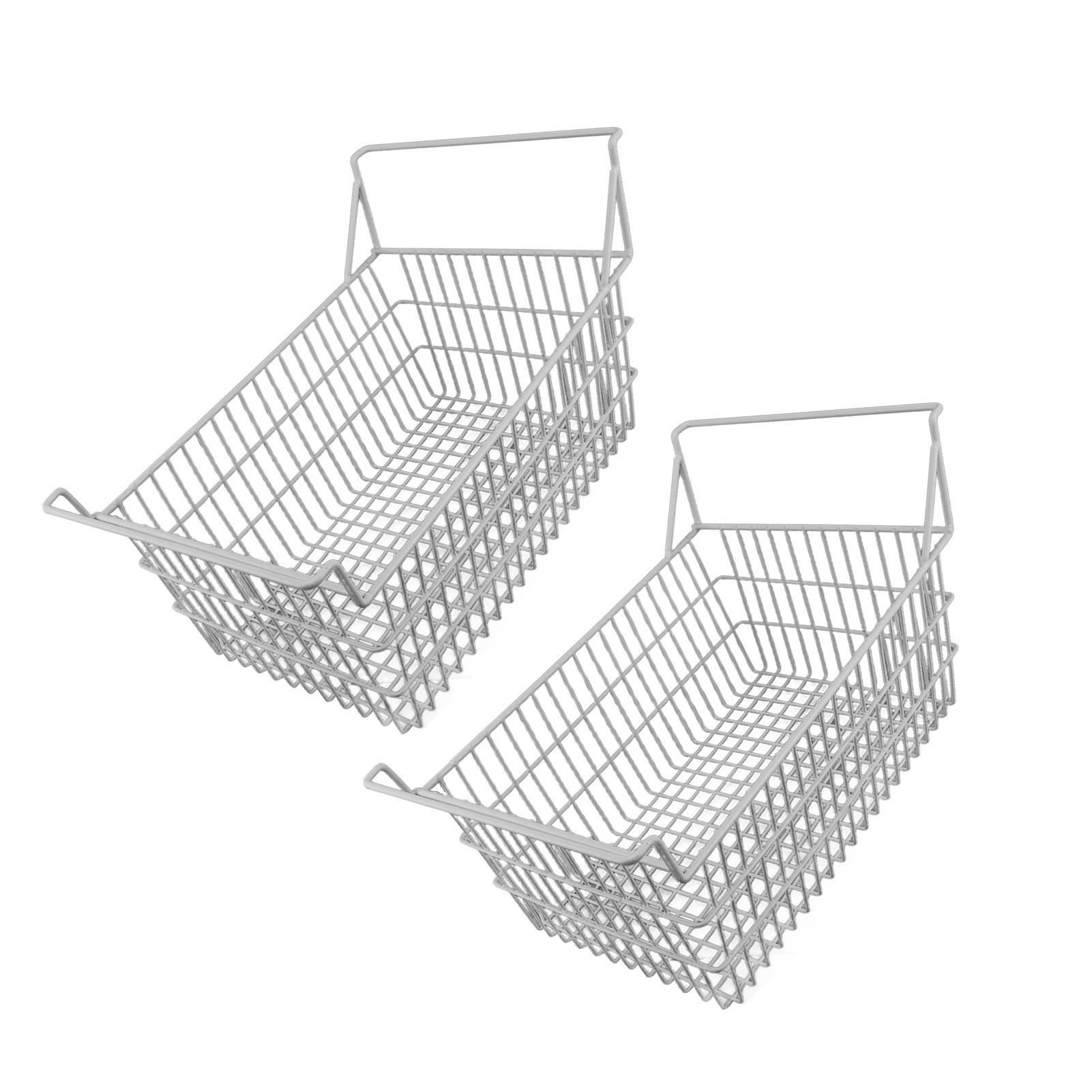 2pcs Freezer Baskets for Chest Freezer Household Wire Storage Basket Bins view 9