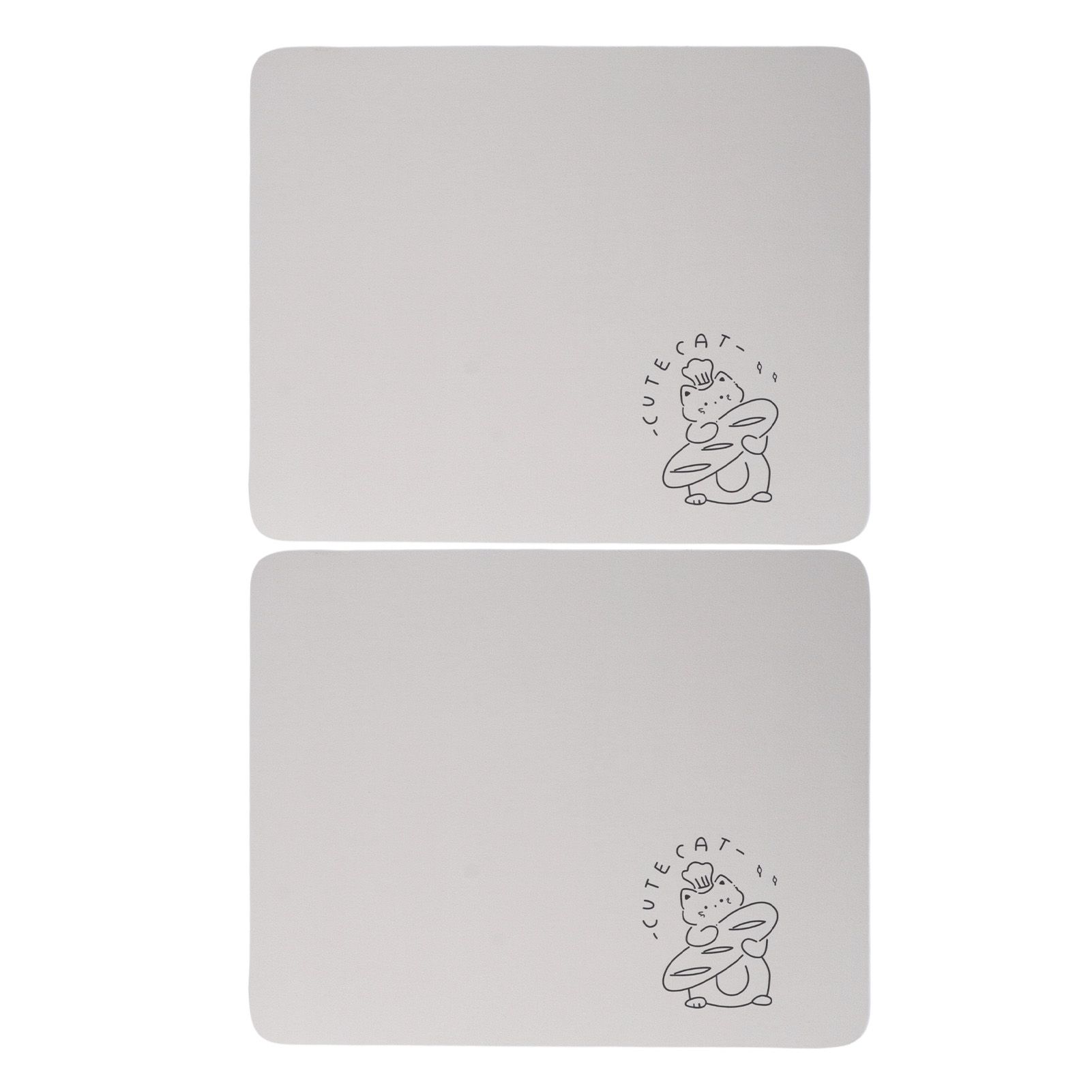 2PCS Coffee Bar Mat Multifunctional Prevent Slip Waterproof Shockproof