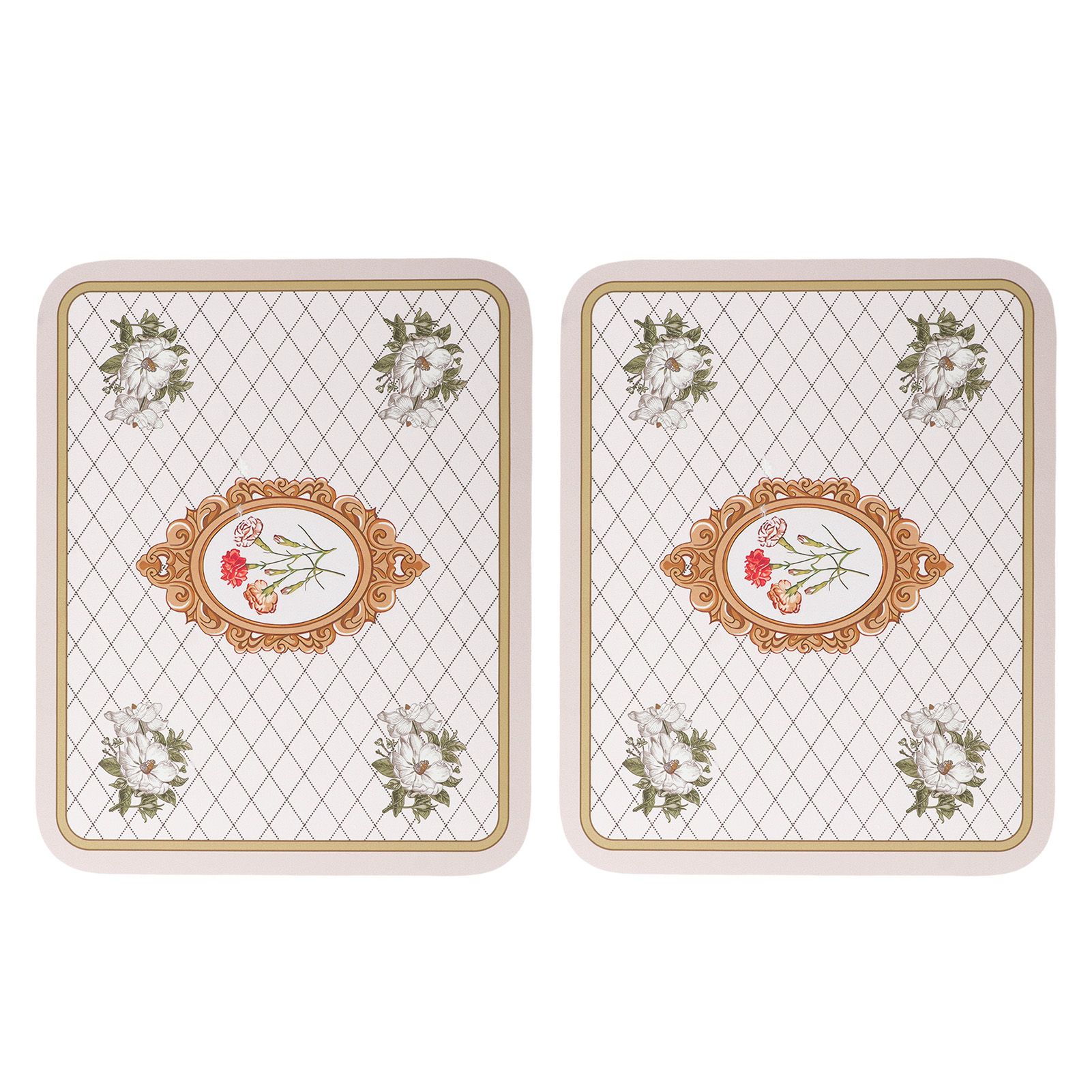 2PCS Coffee Mat Prevent Slip Waterproof Bottom Shockproof Absorbent Dish view 2