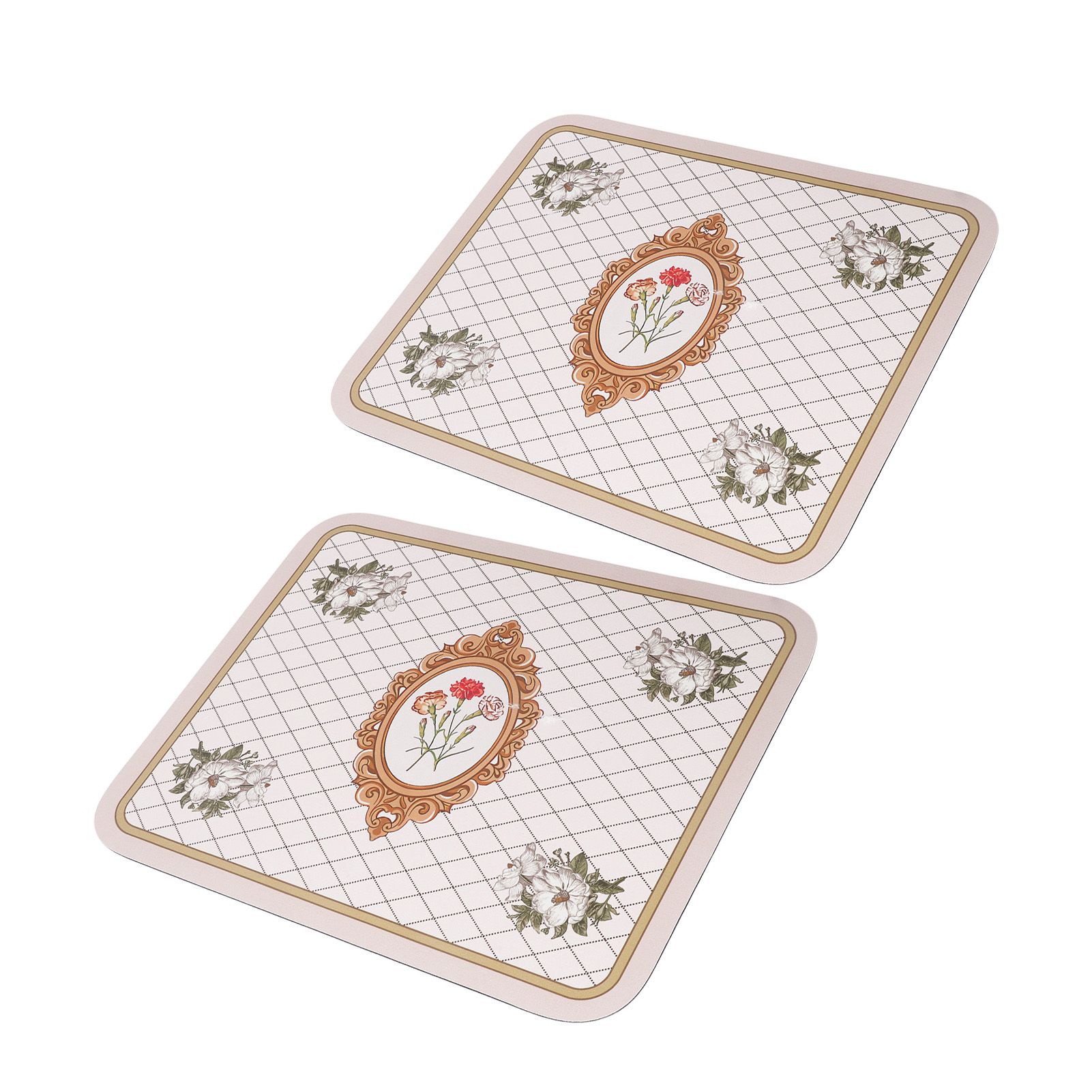 2PCS Coffee Mat Prevent Slip Waterproof Bottom Shockproof Absorbent Dish view 3
