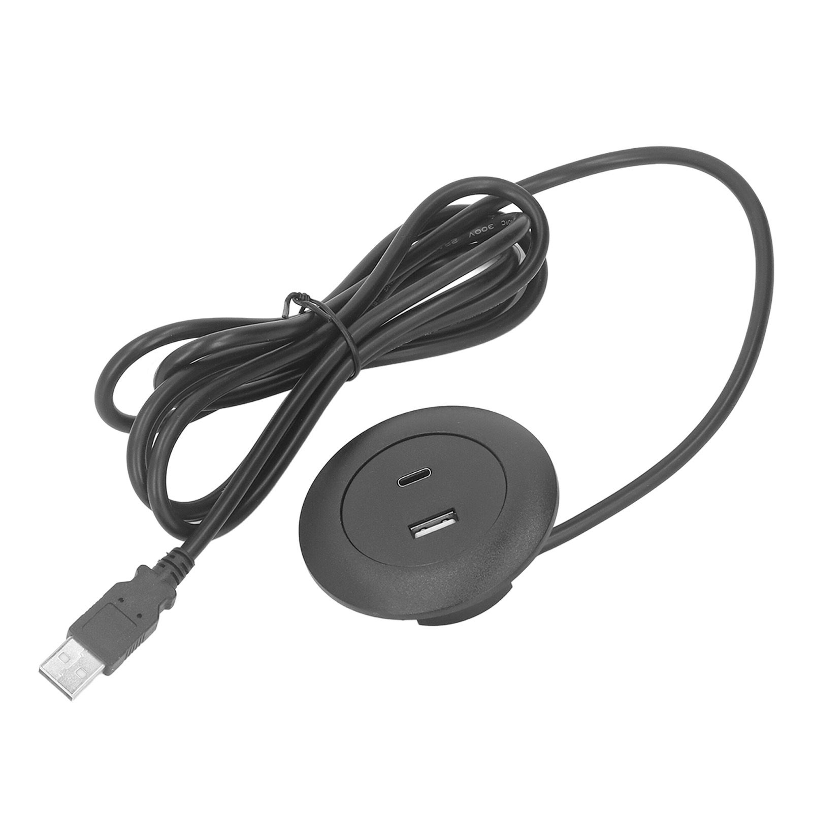 Embedded Charging Round Port Desktop Power Grommet for Sofas Tables Bedside view 2