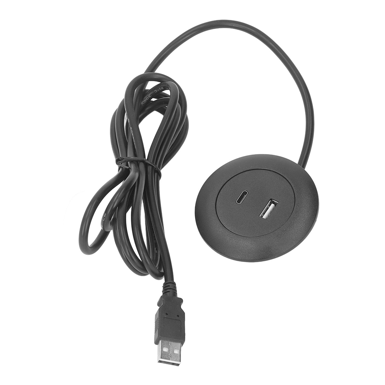 Embedded Charging Round Port Desktop Power Grommet for Sofas Tables Bedside view 3