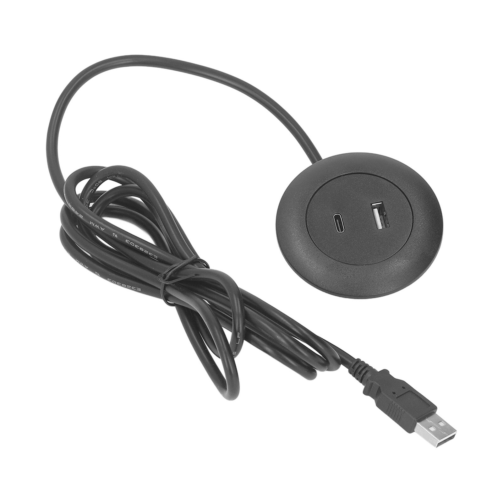 Embedded Charging Round Port Desktop Power Grommet for Sofas Tables Bedside view 4