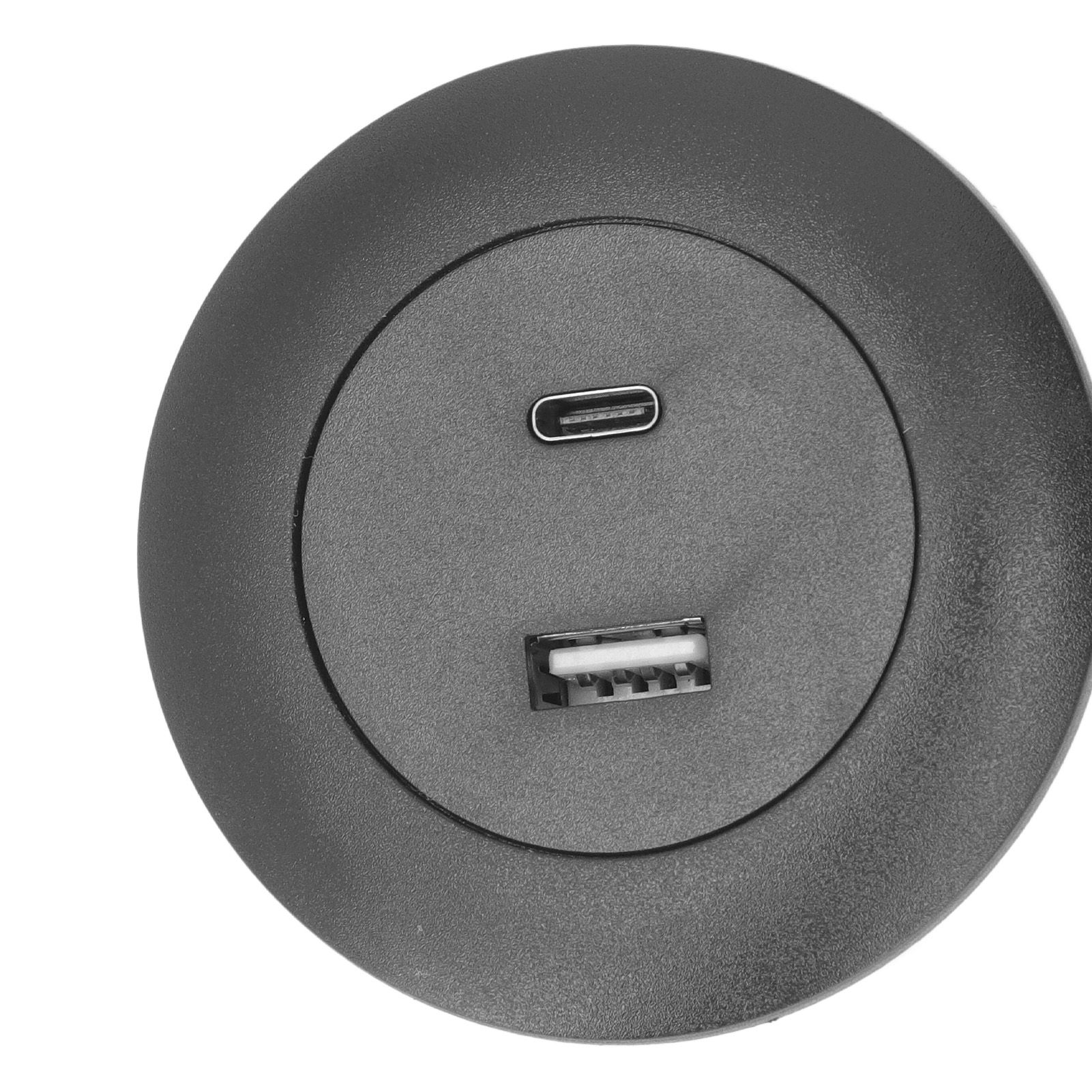 Embedded Charging Round Port Desktop Power Grommet for Sofas Tables Bedside view 15