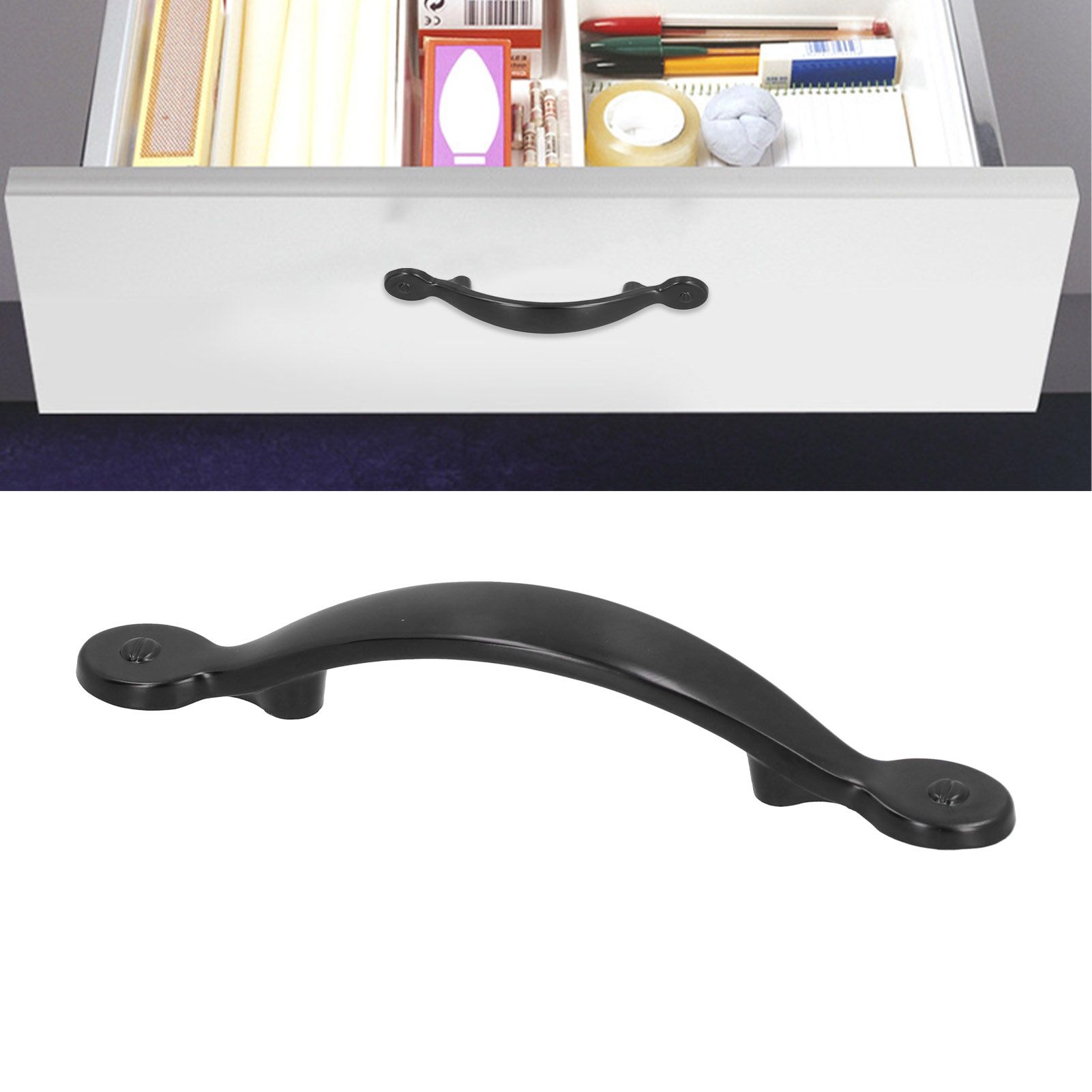 Black Zinc Alloy Handle American Cabinet Hardware Handle Drawer Handle view 11