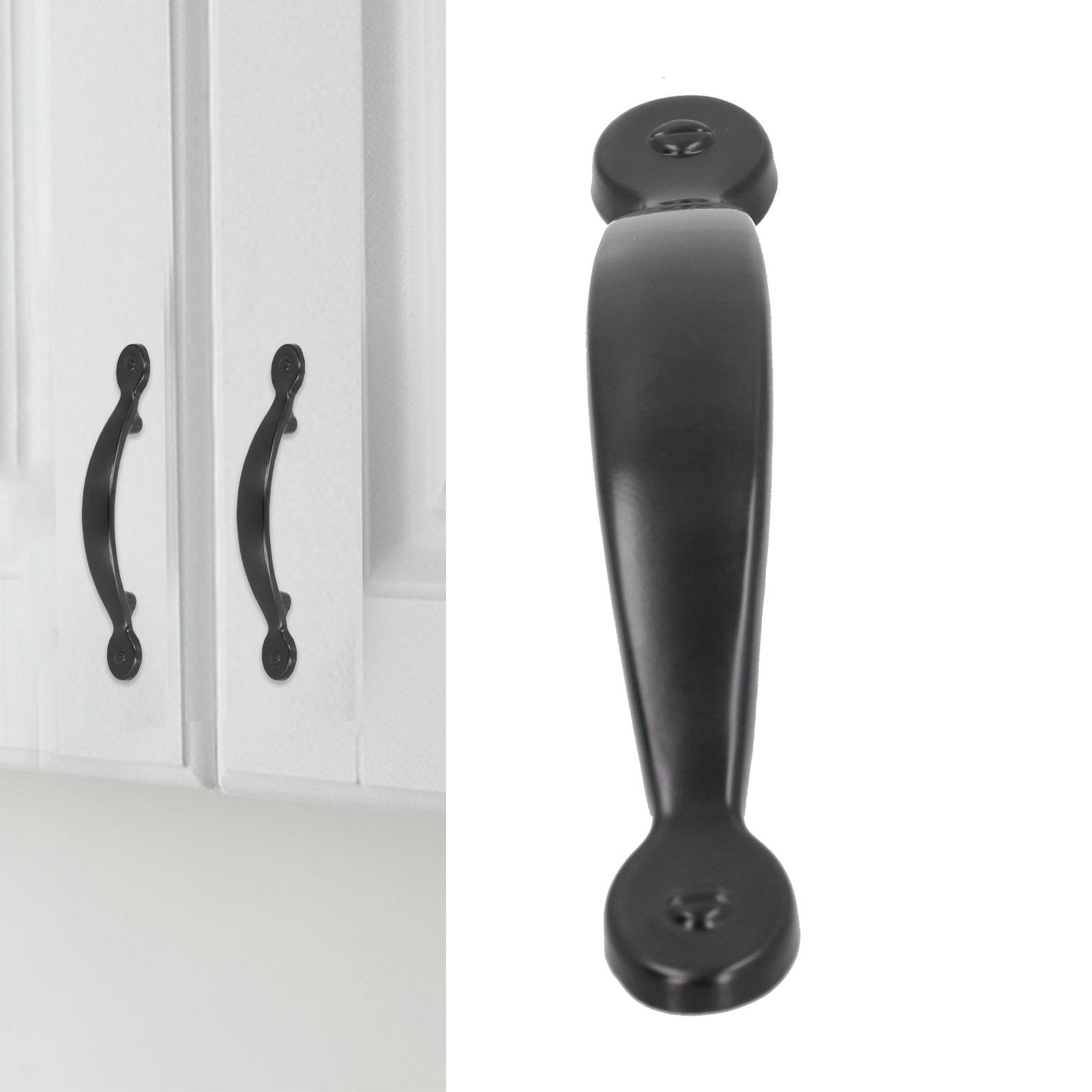 Black Zinc Alloy Handle American Cabinet Hardware Handle Drawer Handle view 12