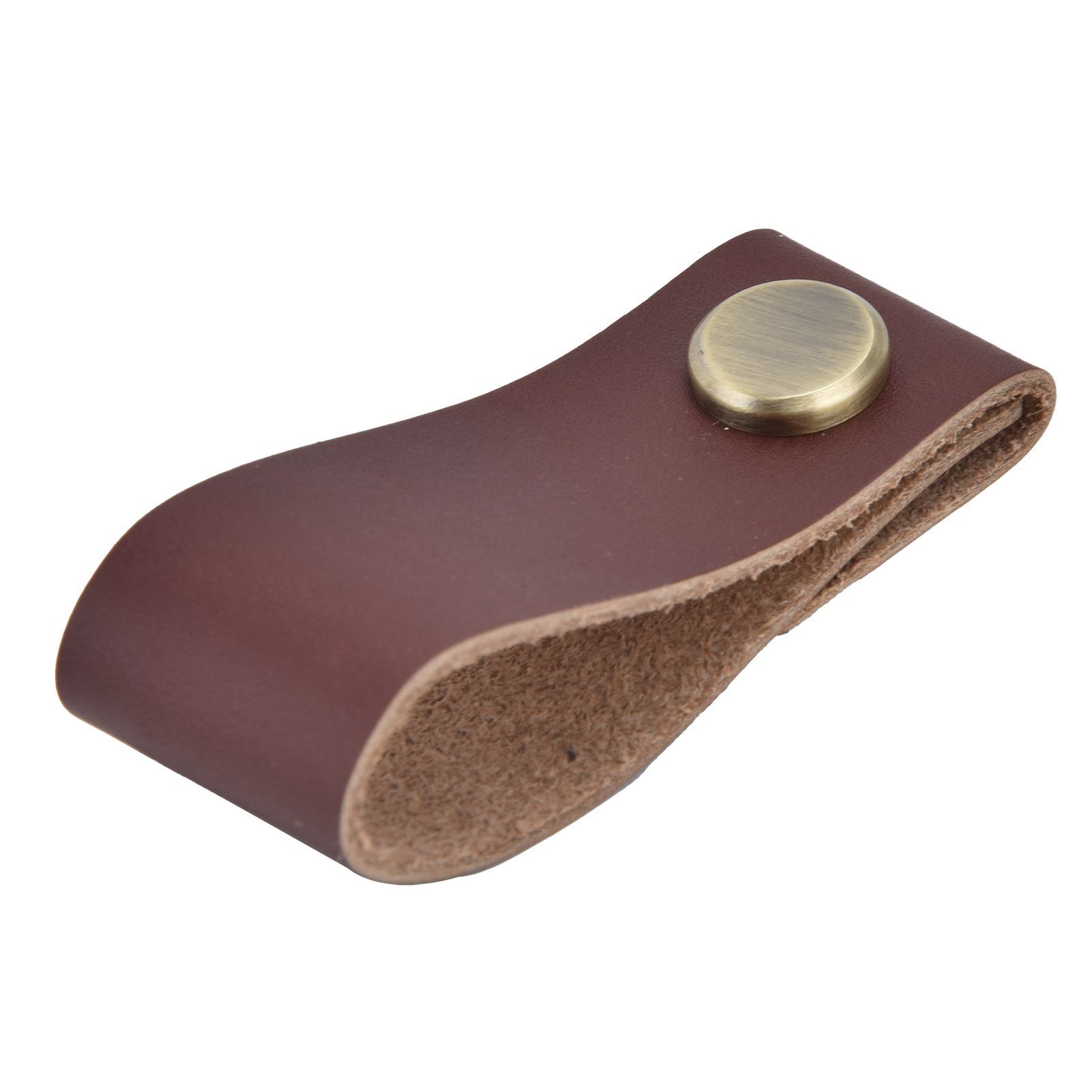 Artificial Leather Luggage Handle Modern Single Hole Concealed Cabinet Pull view 5