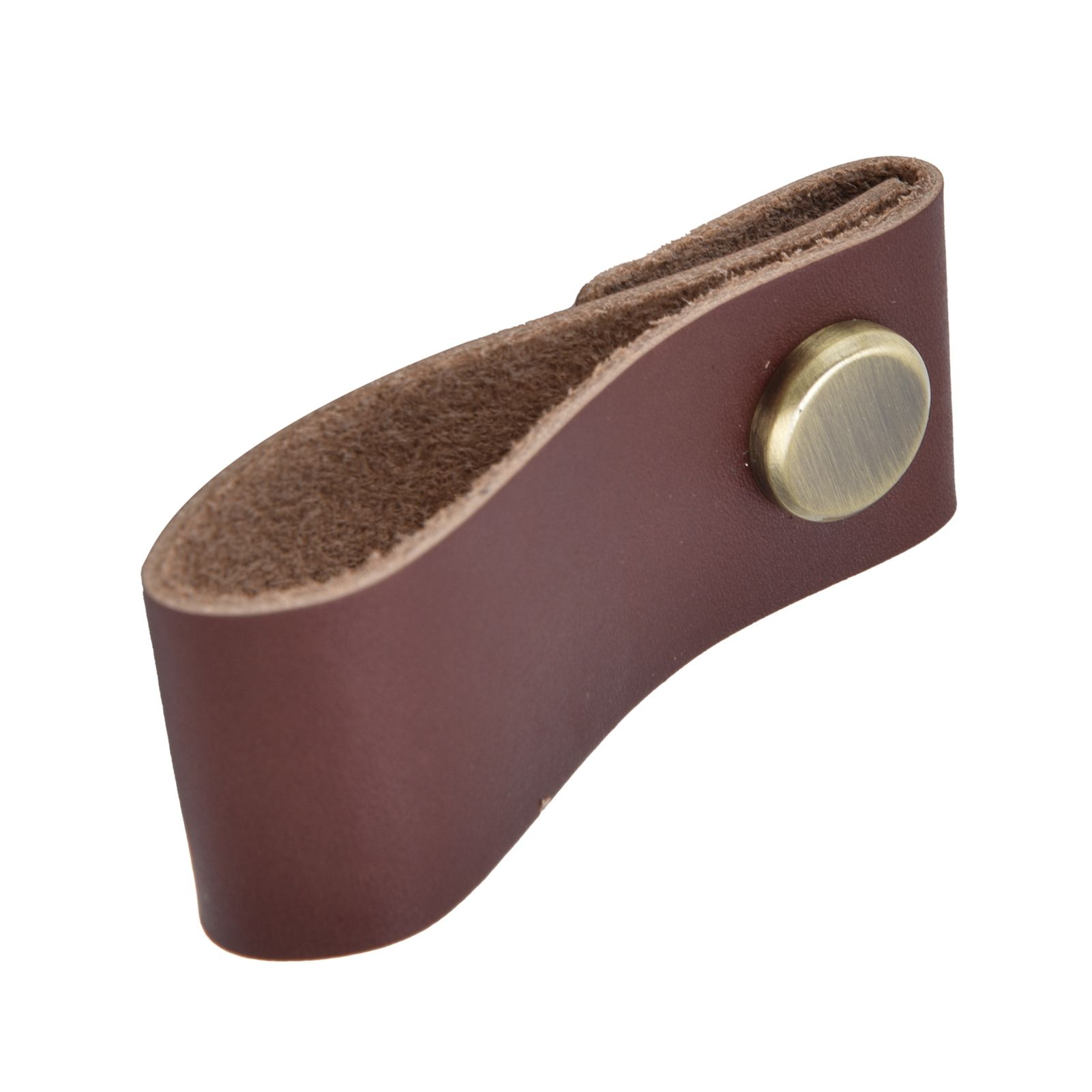 Artificial Leather Luggage Handle Modern Single Hole Concealed Cabinet Pull view 7