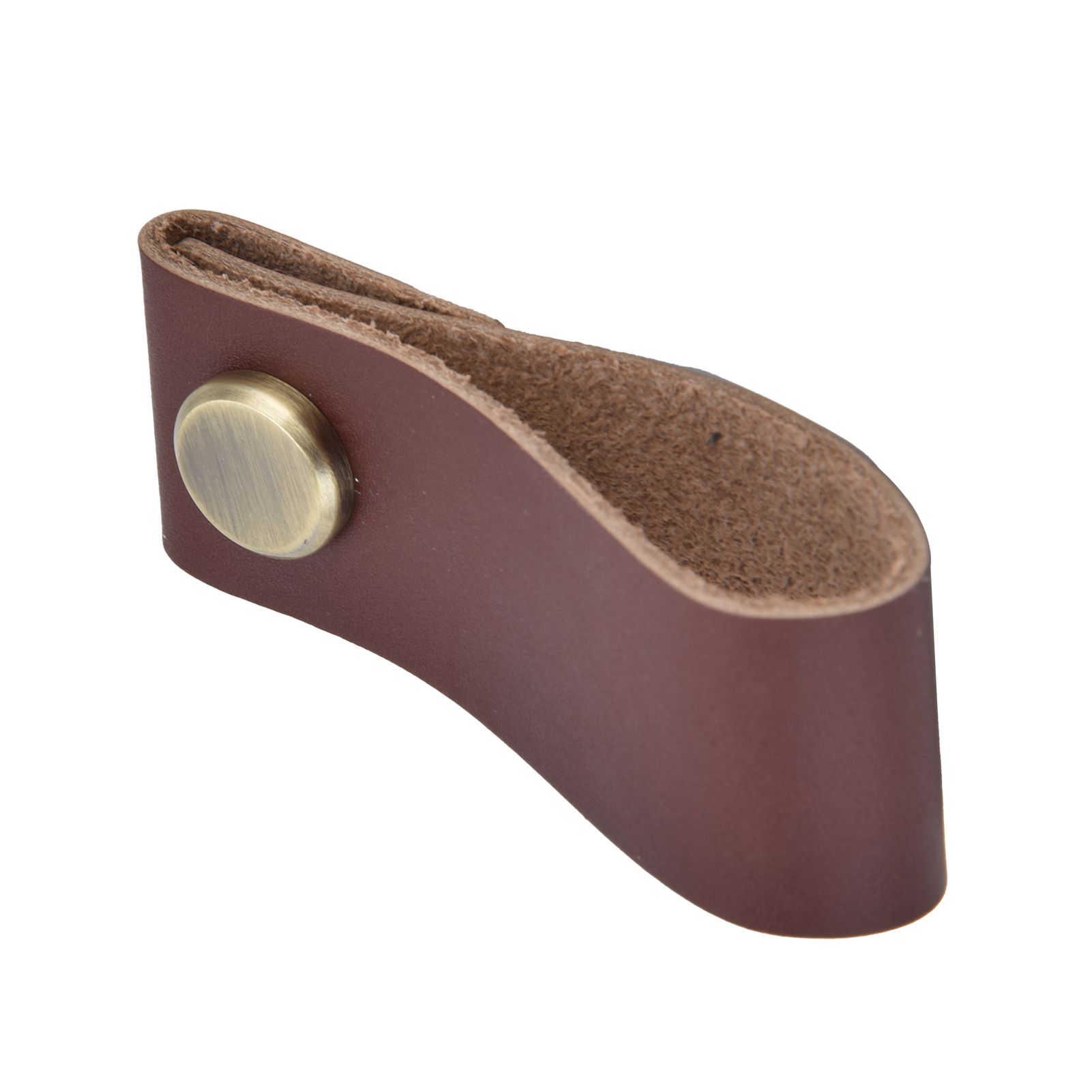 Artificial Leather Luggage Handle Modern Single Hole Concealed Cabinet Pull view 9