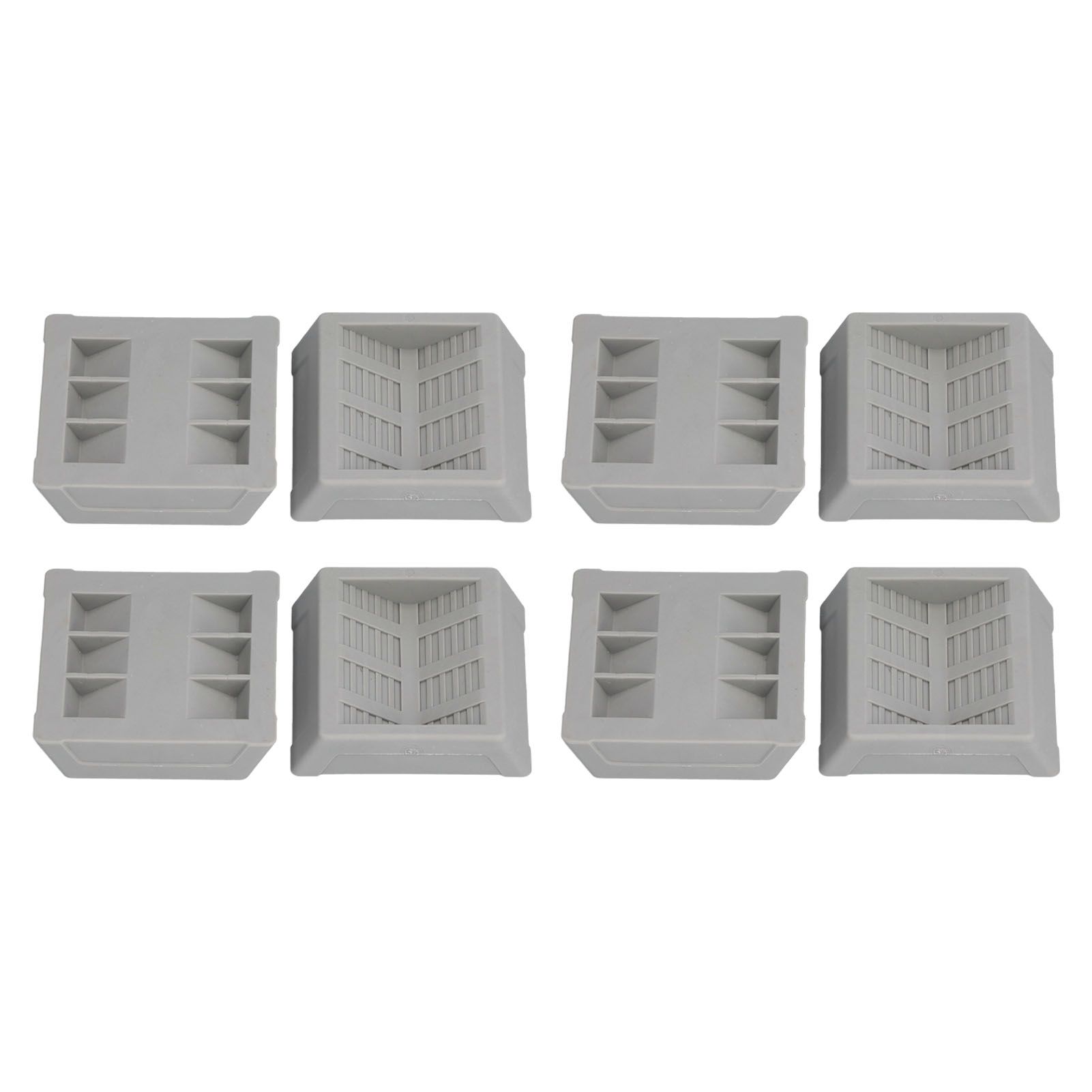 8PCS Rubber Caster Cups Furniture Wheel Stoppers Floor Protector for Bed view 3