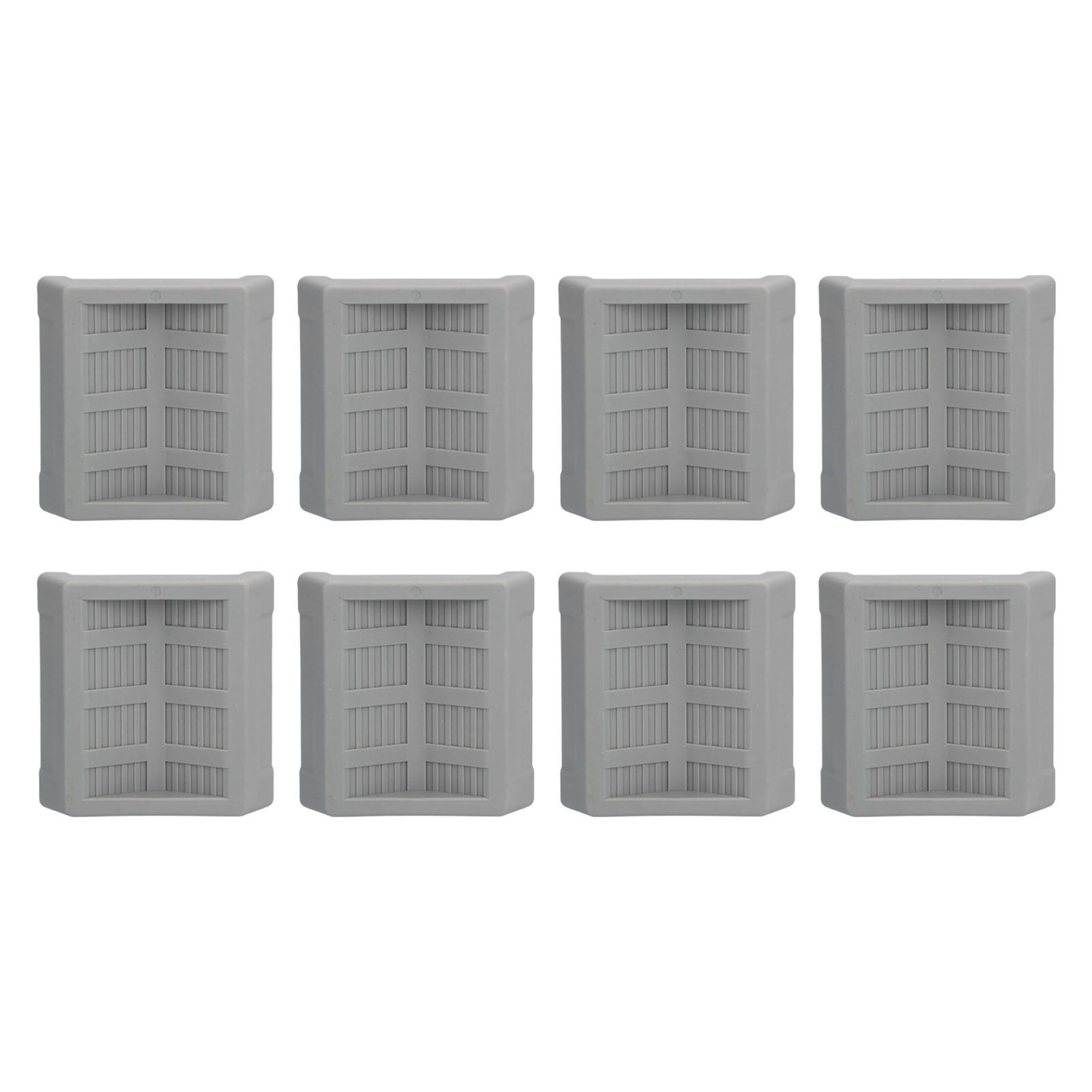 8PCS Rubber Caster Cups Furniture Wheel Stoppers Floor Protector for Bed view 4