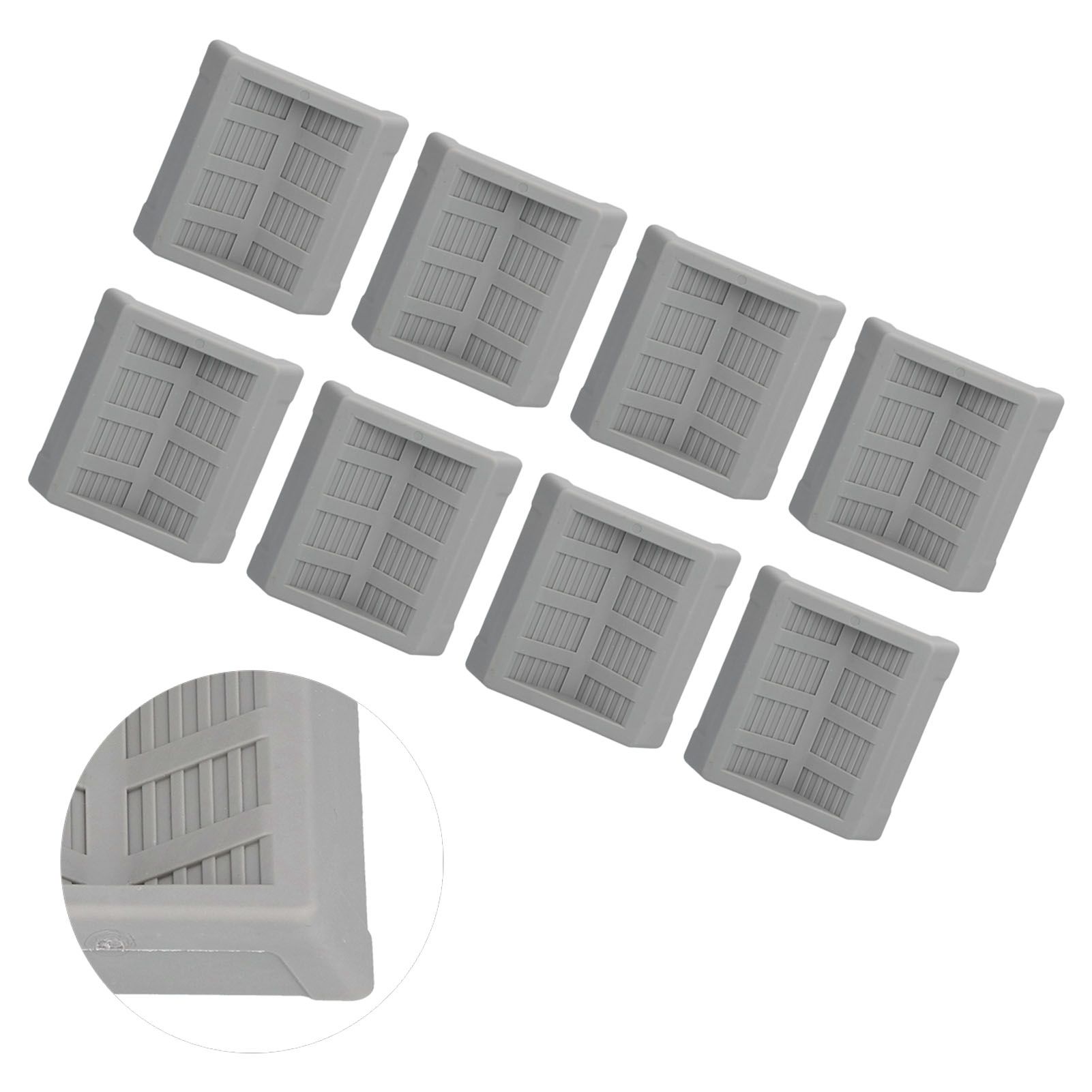 8PCS Rubber Caster Cups Furniture Wheel Stoppers Floor Protector for Bed view 7
