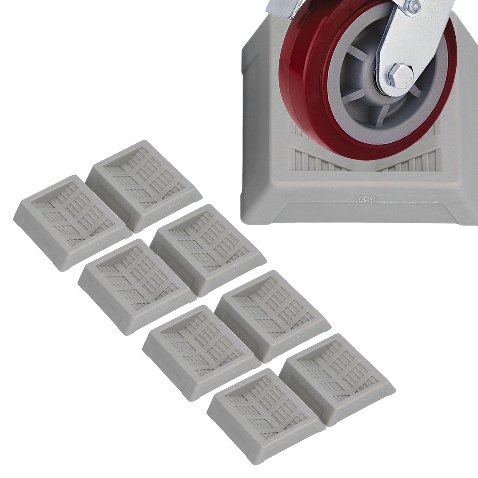 8PCS Rubber Caster Cups Furniture Wheel Stoppers Floor Protector for Bed view 12