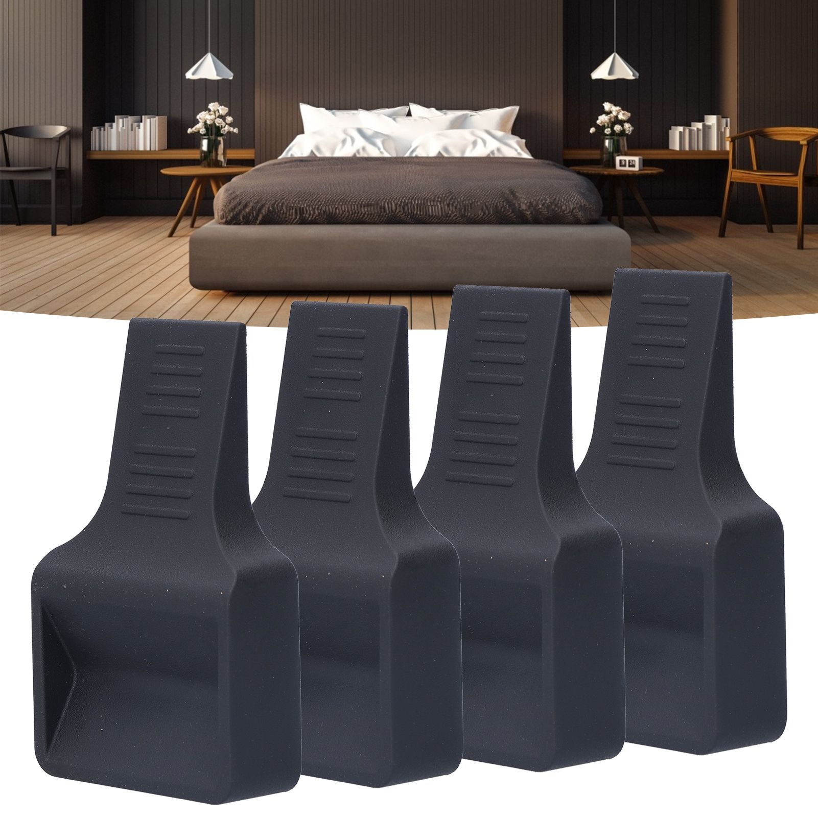4Pcs Casters Stoppers V Shape Anti Sliding Furniture Wheel Cups for Sofas Beds view 11