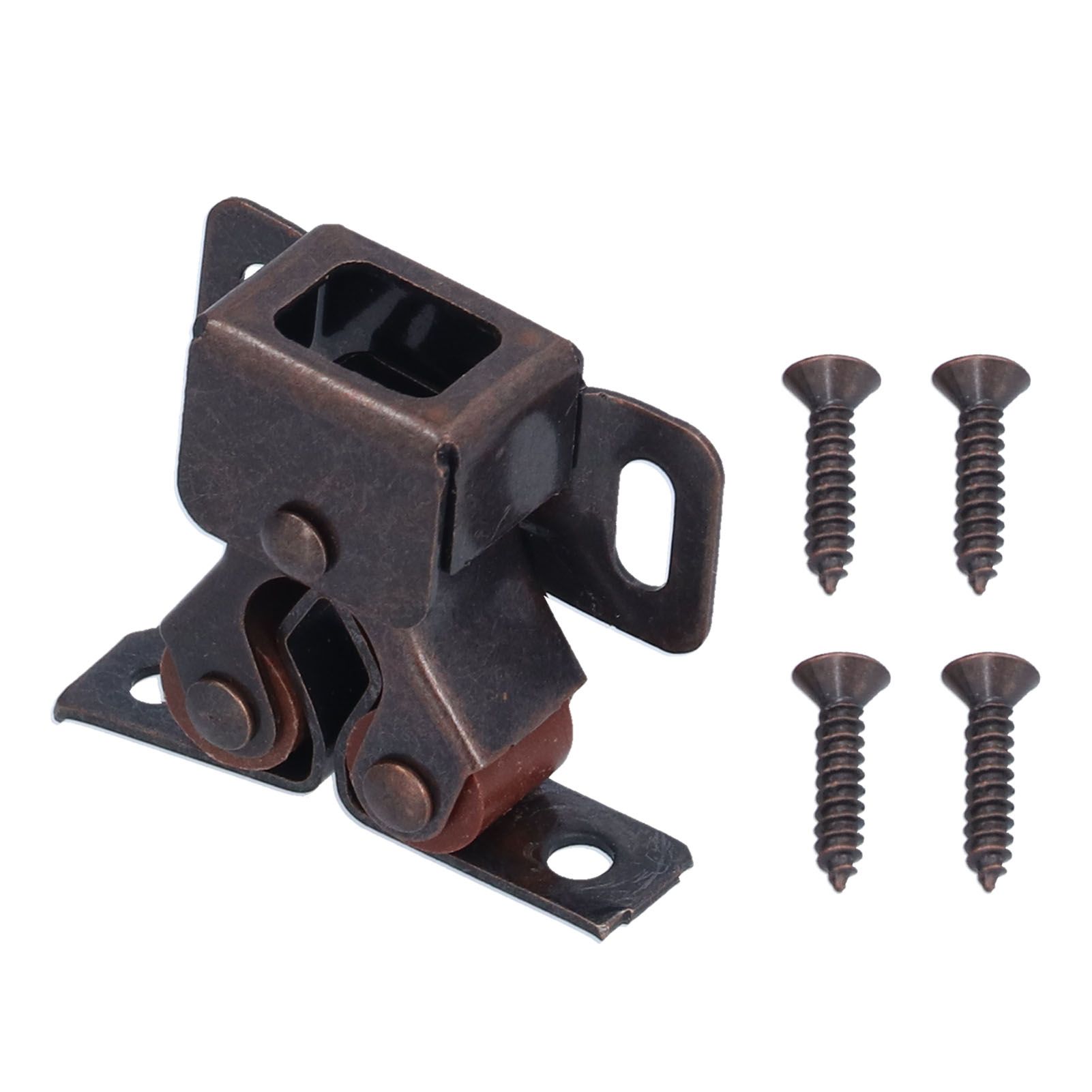 30 Set Stainless Steel Double Roller Catch Cabinet Latches Self Elastic view 7