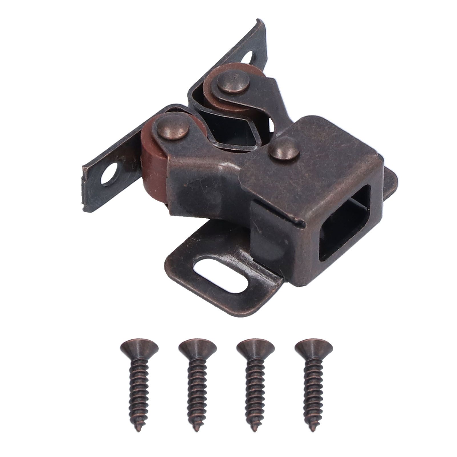 30 Set Stainless Steel Double Roller Catch Cabinet Latches Self Elastic view 9
