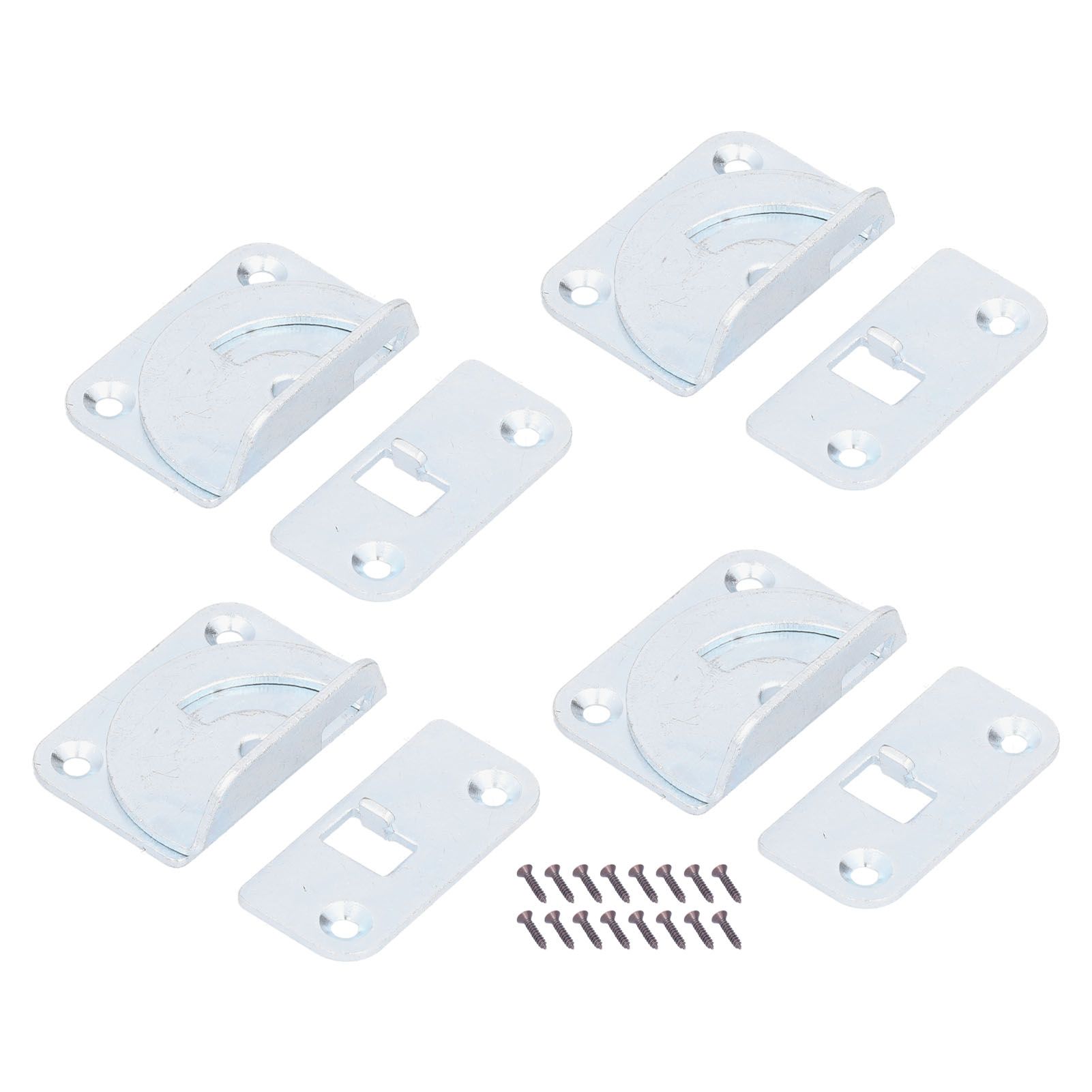 4PCS Bed Rail Bracket Heavy Duty Stainless Steel Bed Rail Fittings for Bed — image 1
