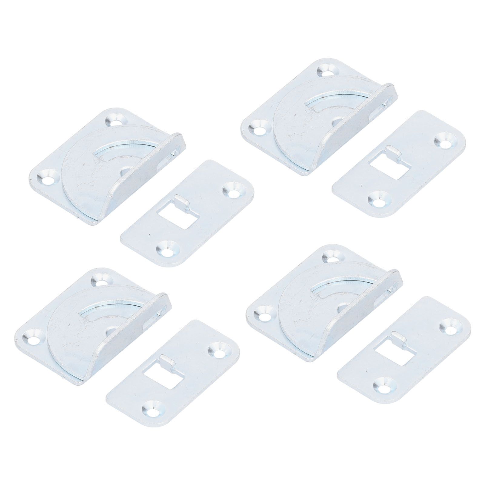 4PCS Bed Rail Bracket Heavy Duty Stainless Steel Bed Rail Fittings for Bed view 4