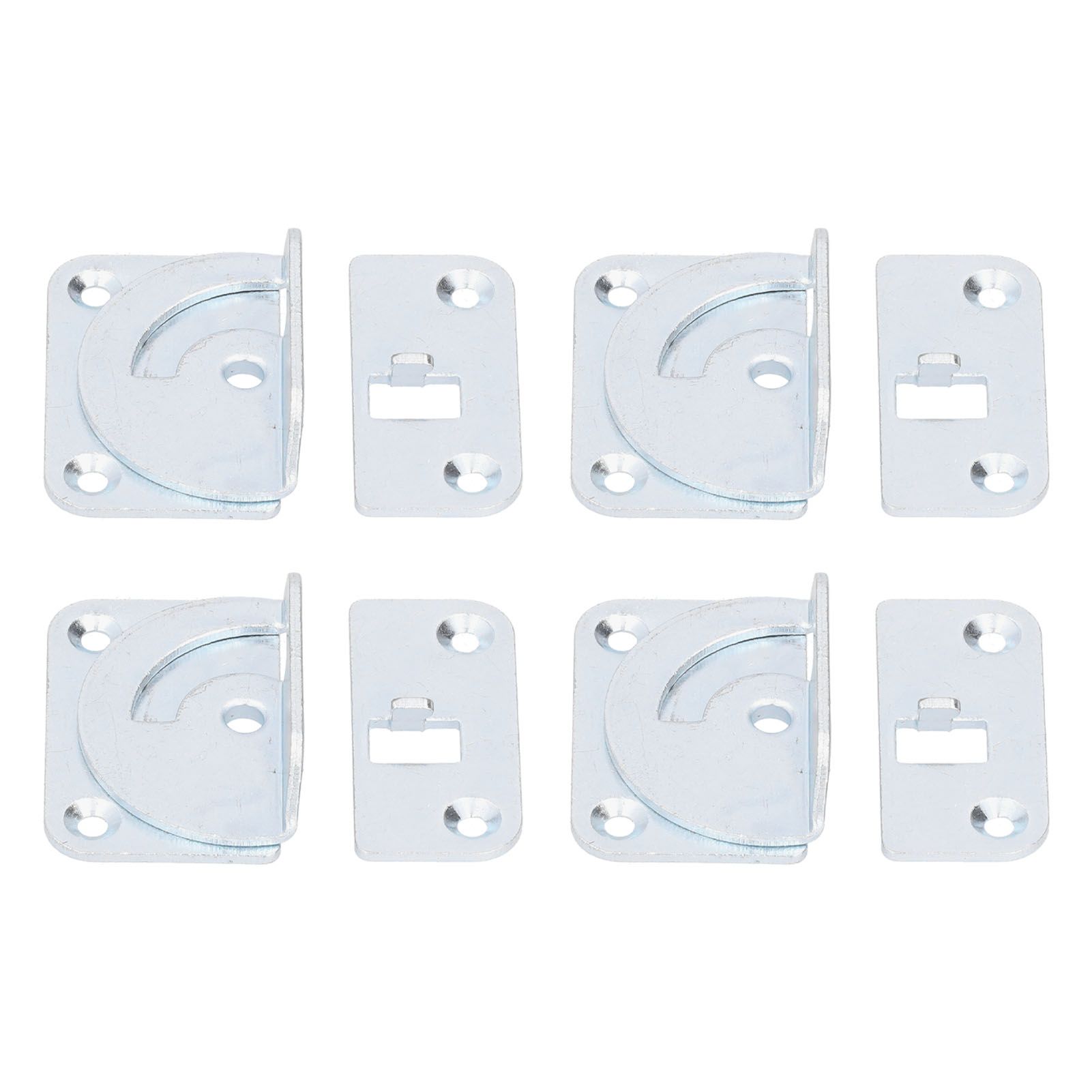4PCS Bed Rail Bracket Heavy Duty Stainless Steel Bed Rail Fittings for Bed view 5