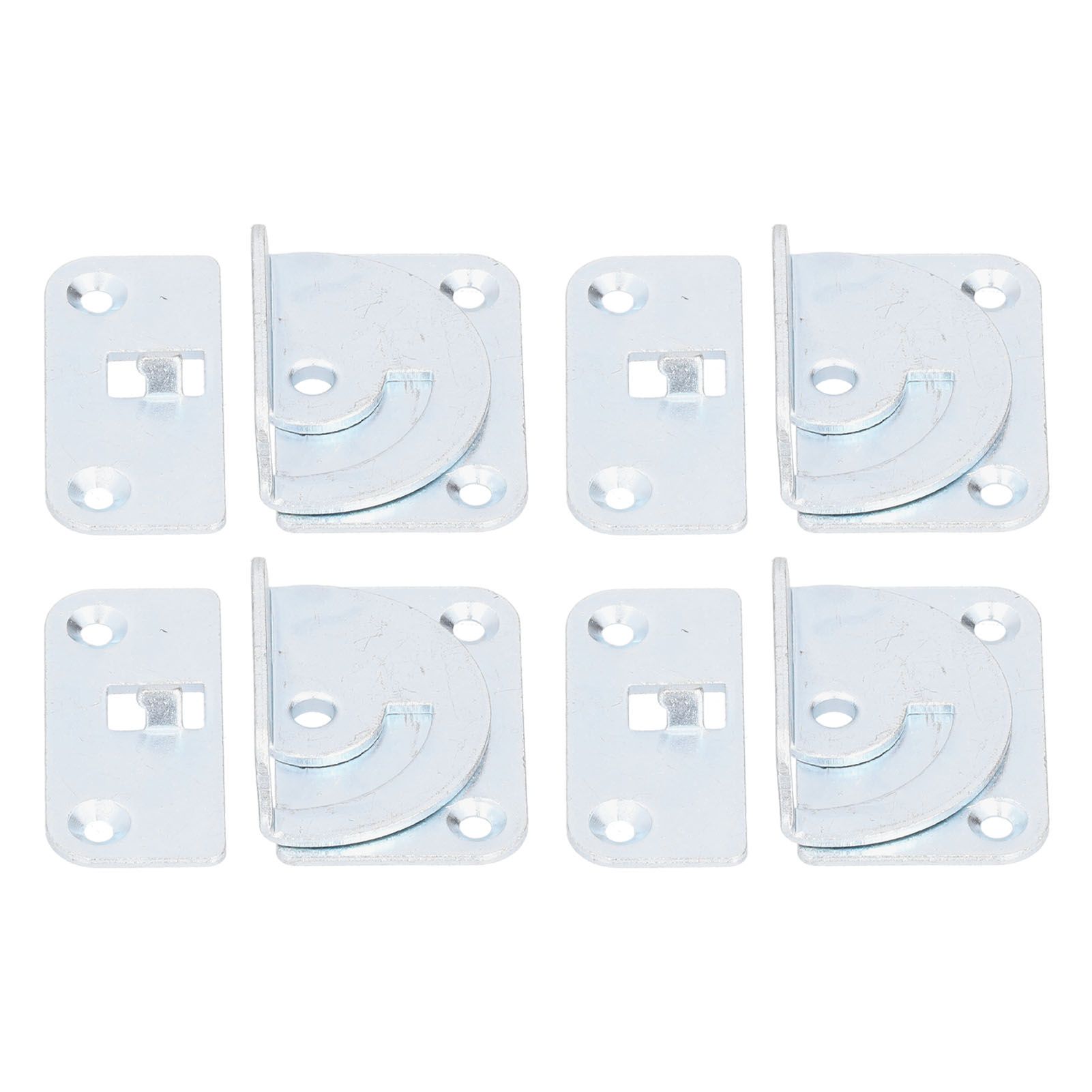 4PCS Bed Rail Bracket Heavy Duty Stainless Steel Bed Rail Fittings for Bed view 8