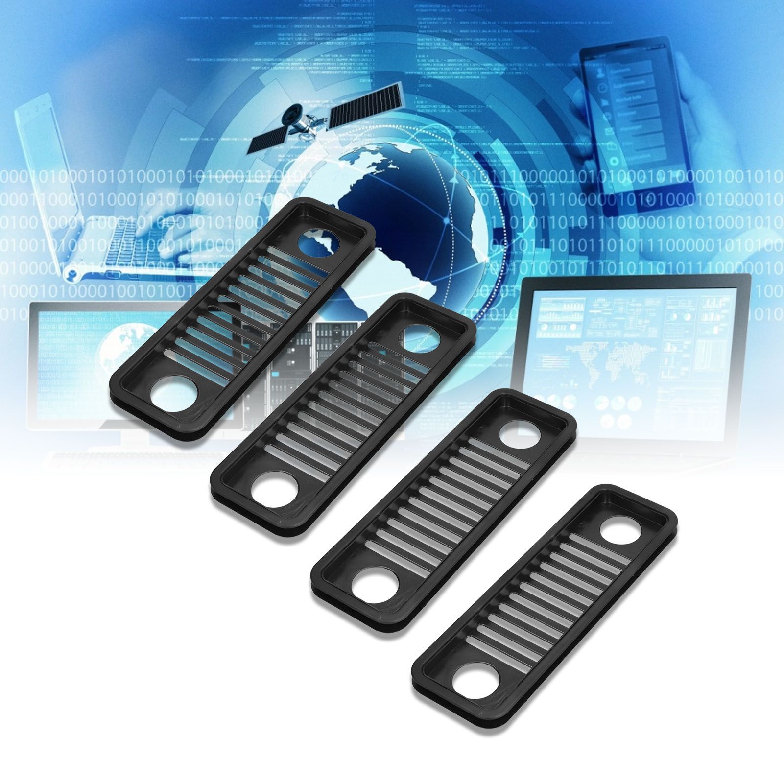4PCS Network Wire Storage Rack Cable Box Computer Host Heat Dissipation view 11