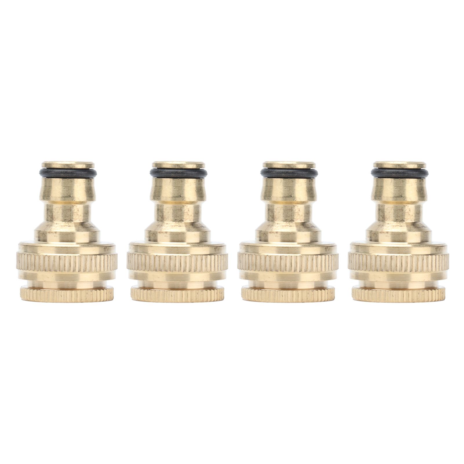 4PCS Faucet Joint 1/2in 3/4in Internal Thread Water Pipe Connector Brass Hose