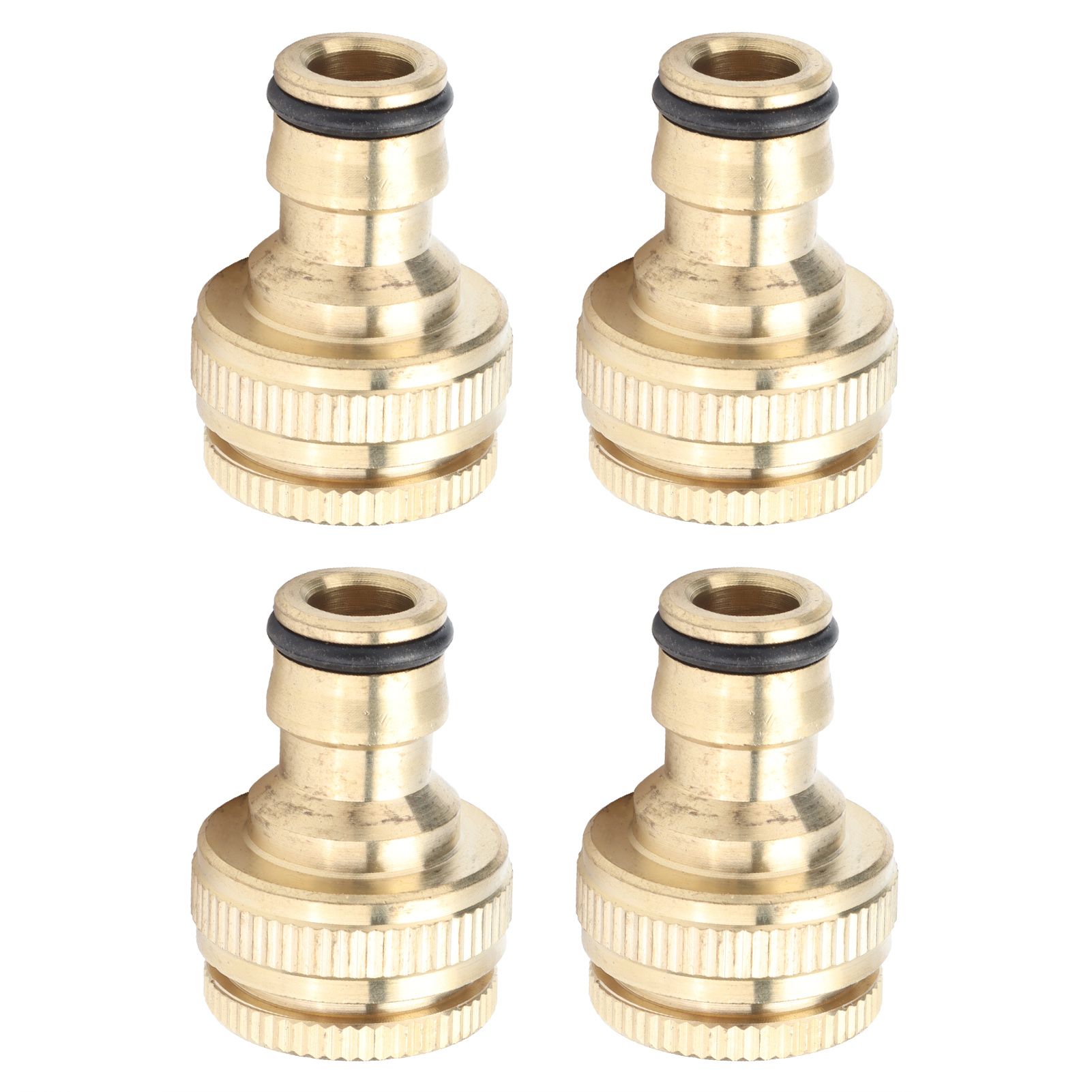4PCS Faucet Joint 1/2in 3/4in Internal Thread Water Pipe Connector Brass Hose view 3